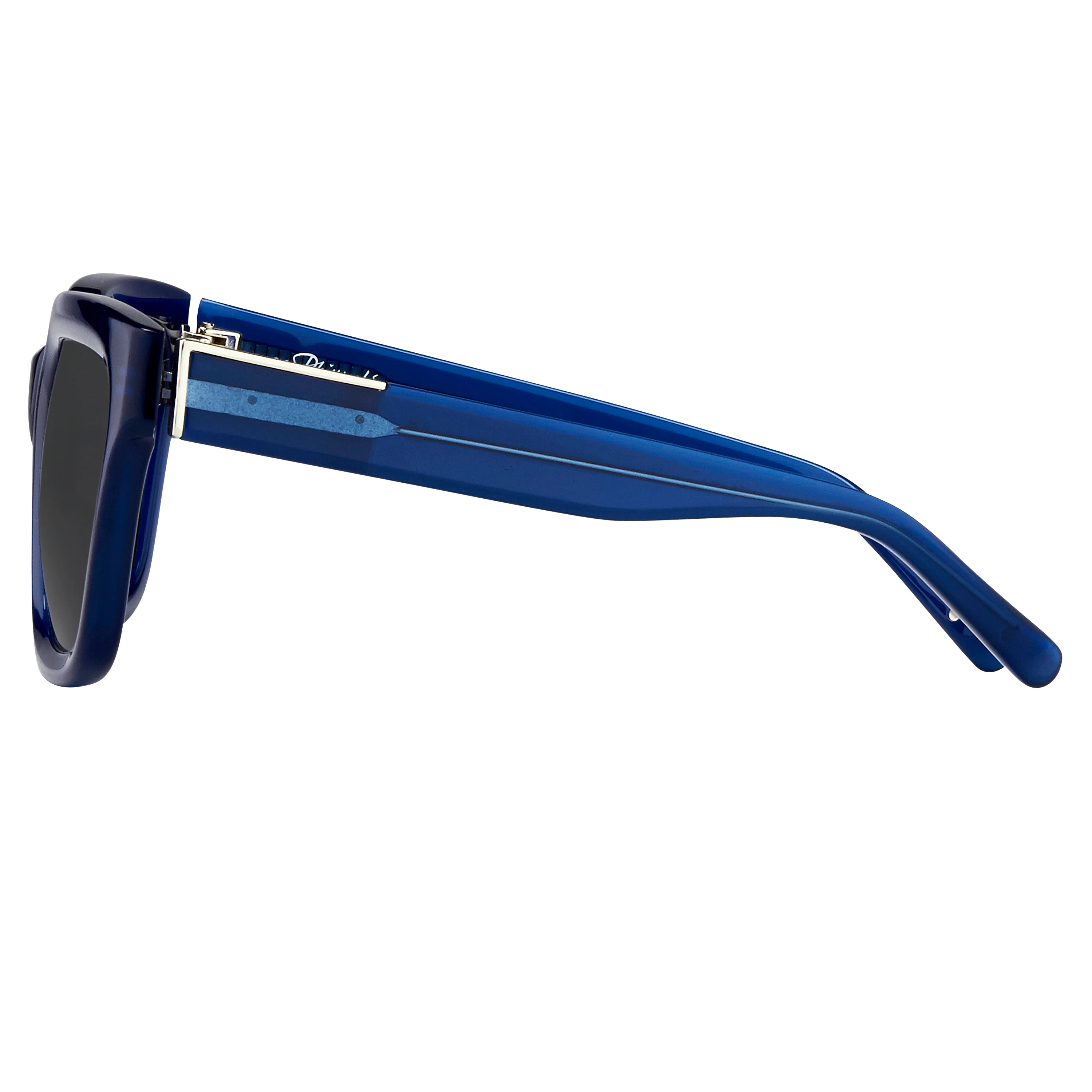 Phillip Lim x Linda Farrow Black Blue Sunglasses - Image 3