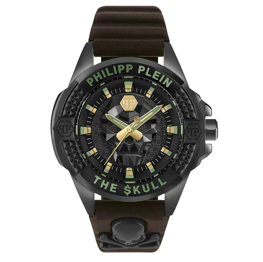 Philipp Plein Mens Watch High-Conic The Skull Gold