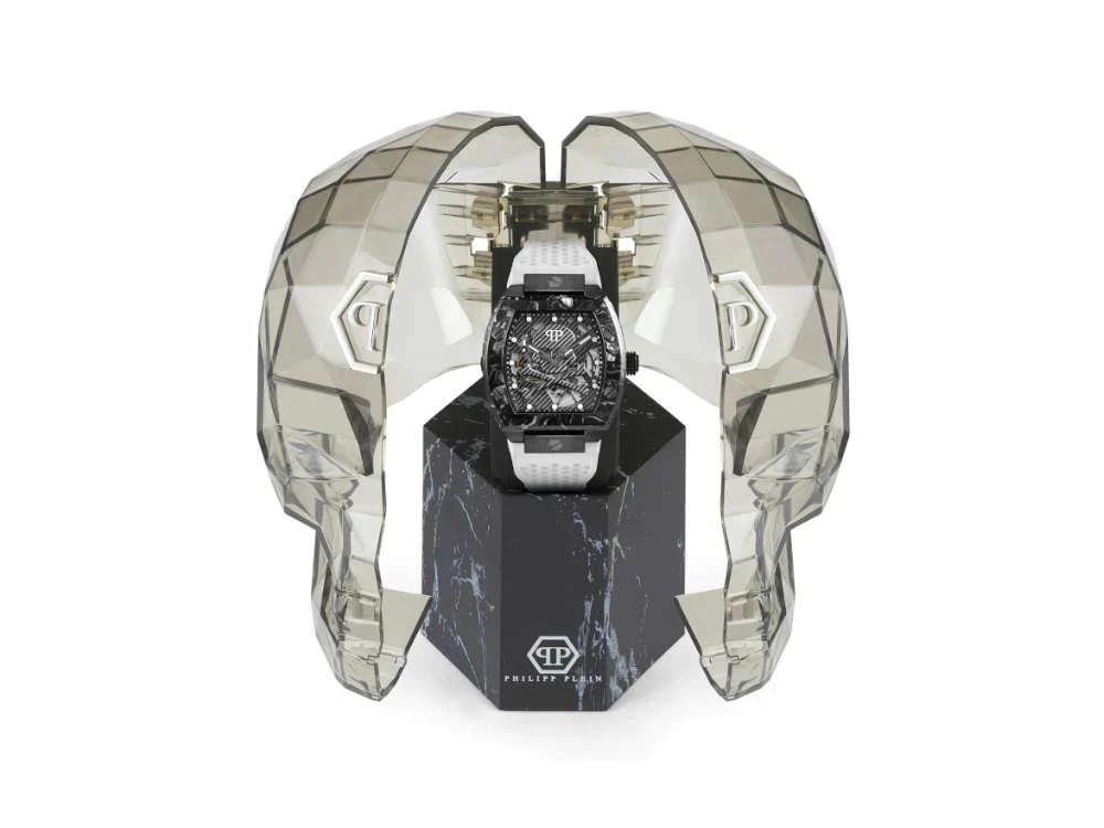Philipp Plein Watch Automatic The Skeleton Sport Master White - Image 2