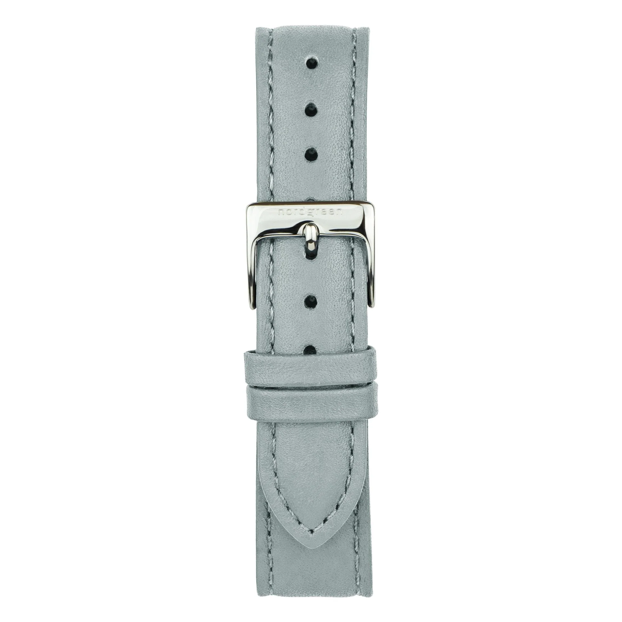 Nordgreen Philosopher Grey Leather 36mm Silver Case Watch - Image 2