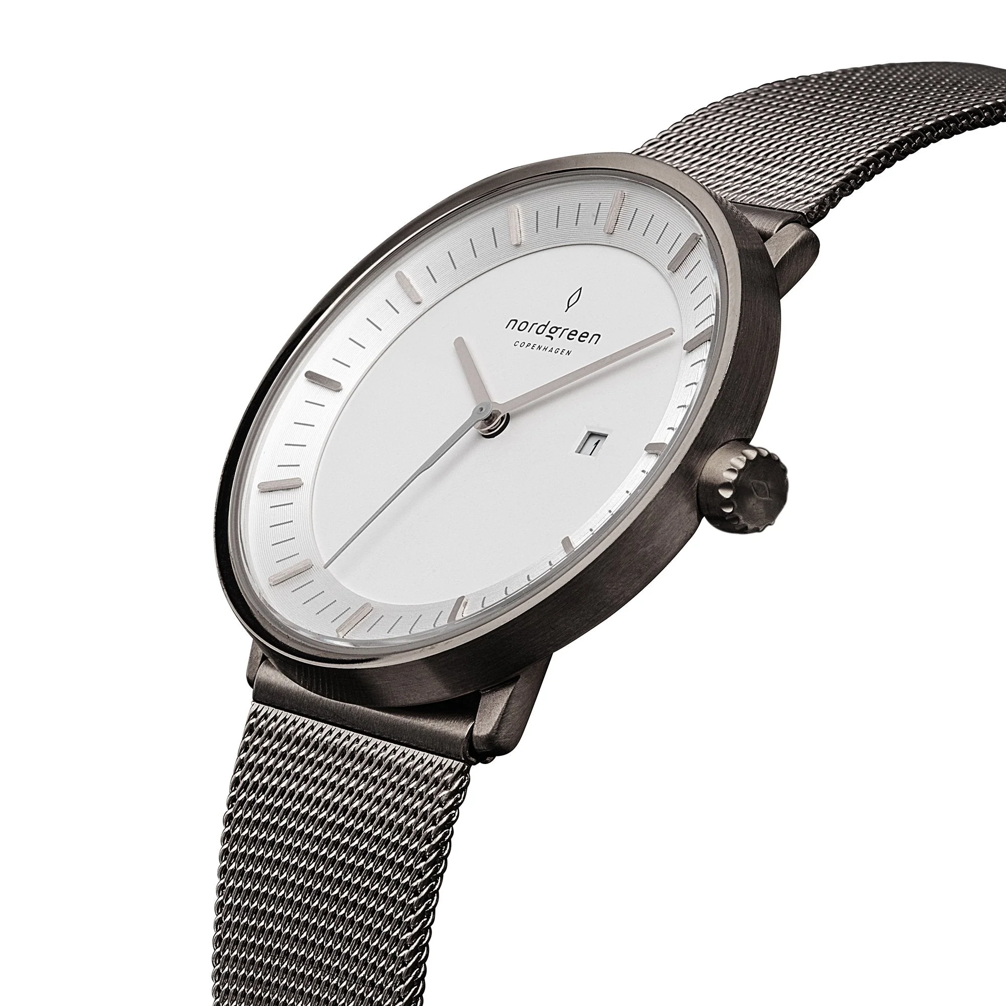 Nordgreen Philosopher Gun Metal 36mm Gun Metal Case Watch - Image 3
