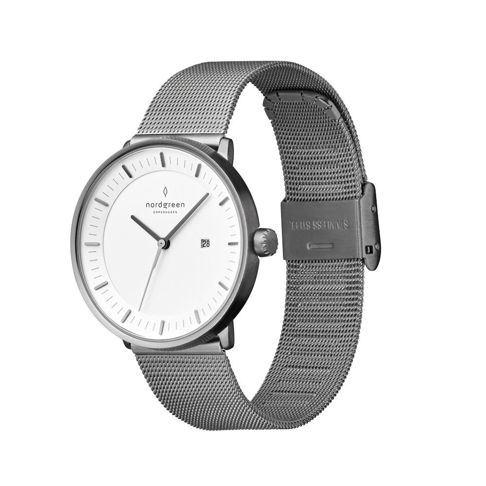 Nordgreen Philosopher Gun Metal 36mm Gun Metal Case Watch - Image 4