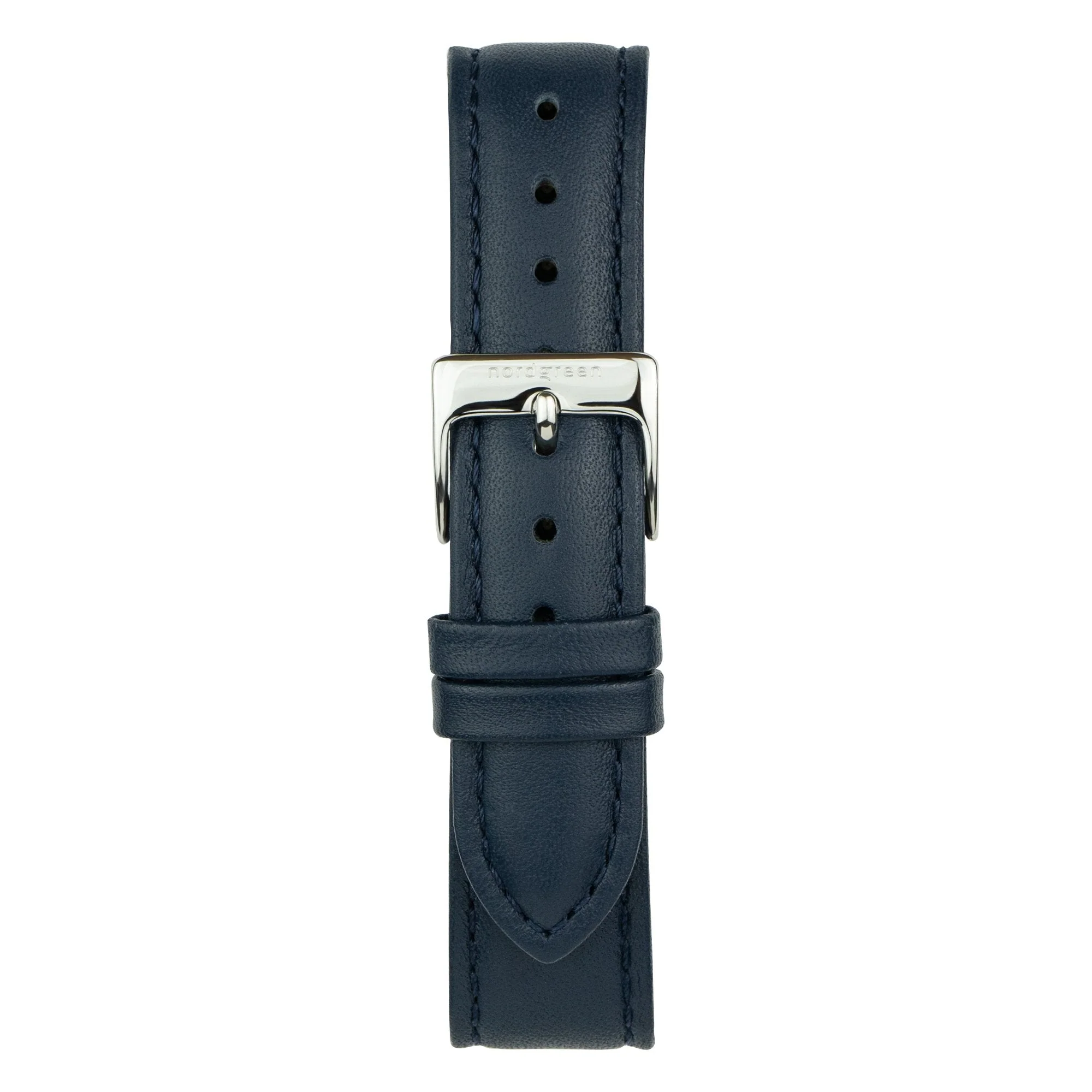 Nordgreen Philosopher Navy Leather 36mm Silver Case Watch - Image 2