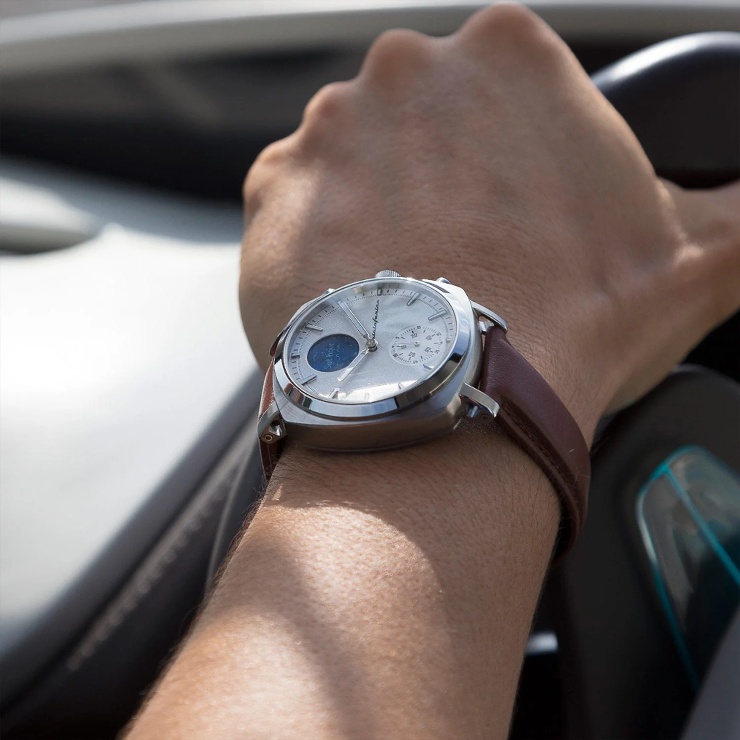 Pininfarina Senso Hybrid Men's Moonlight Silver Smartwatch - Image 6