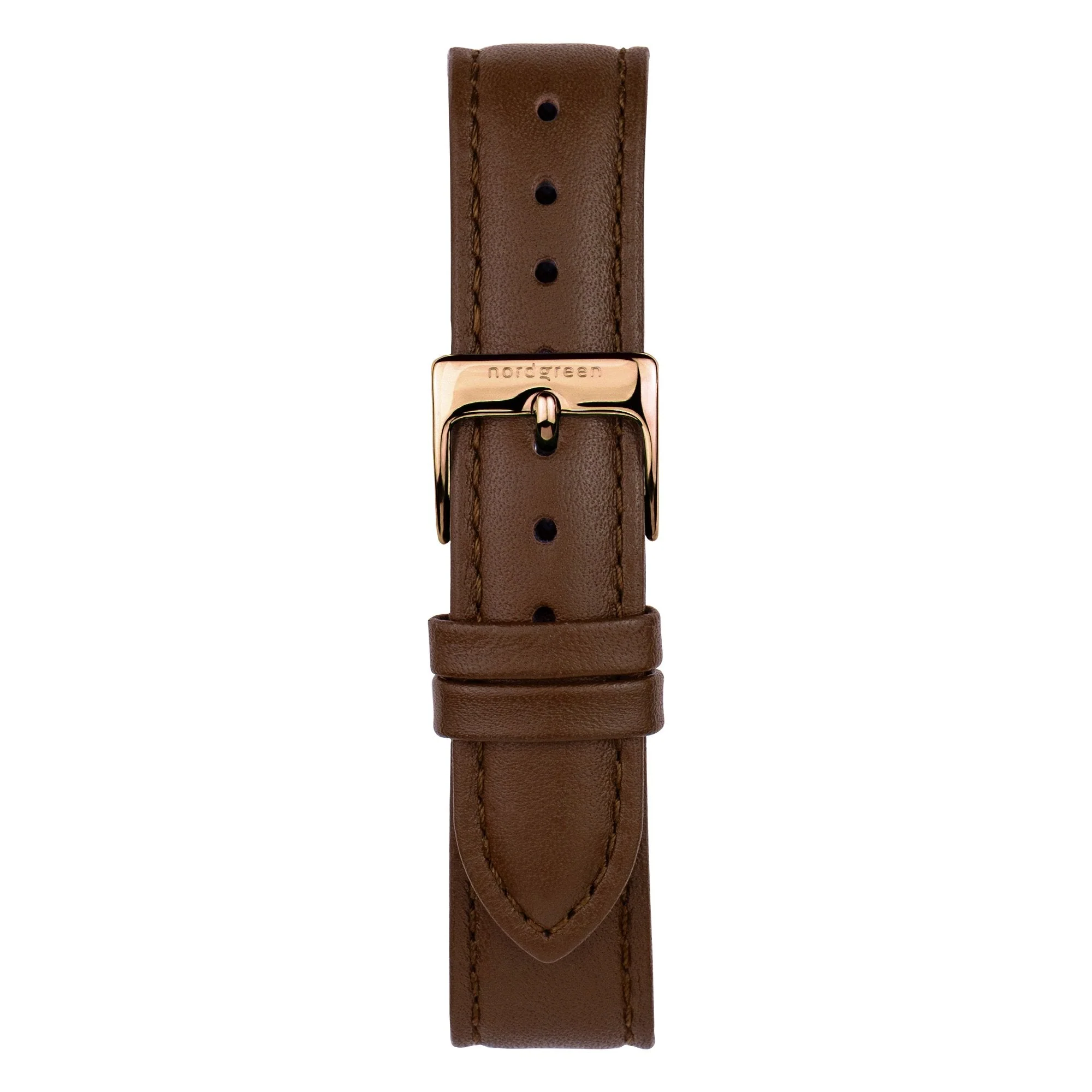 Nordgreen Pioneer Brown Leather 42mm Rose Gold Case Watch - Image 2