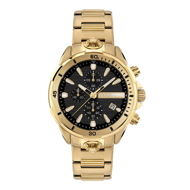 Plein Sport Impact Men's Black Gold Watch
