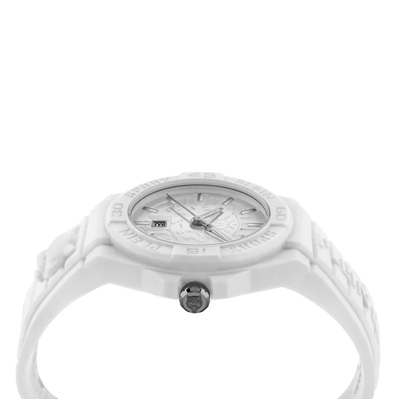 Plein Sport New Fearless Unisex White Silver Watch - Image 3