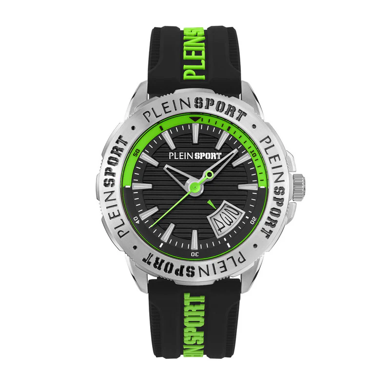 Plein Sport Rampage Men's Black Green Watch