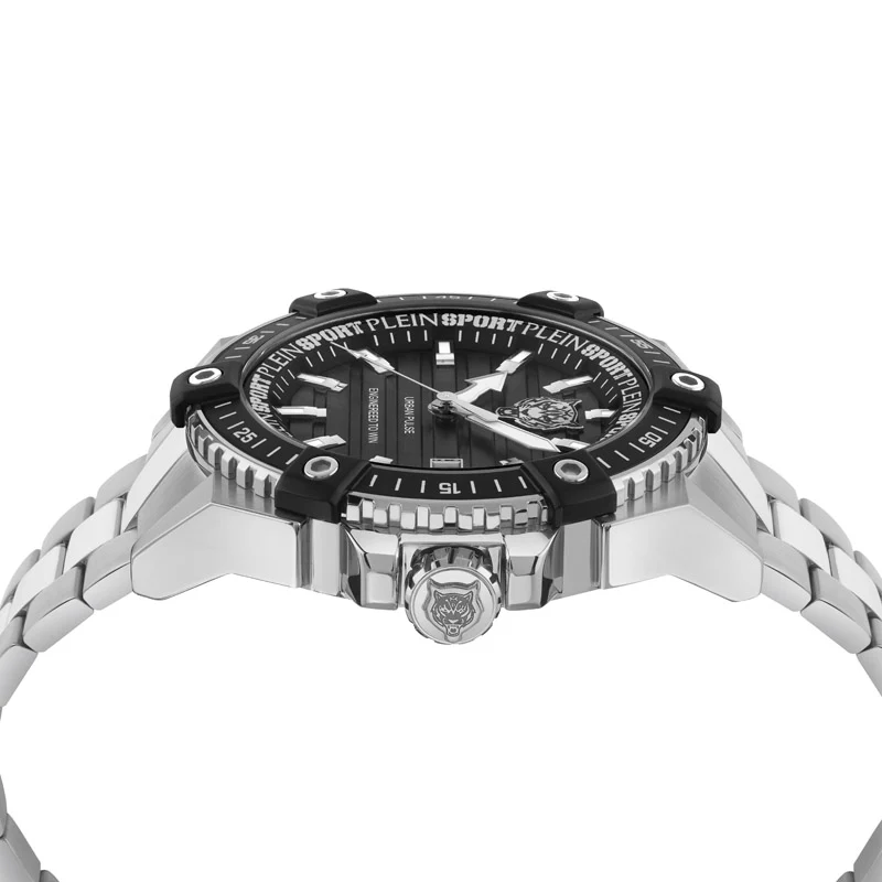 Plein Sport Urban Pulse Men's Black Silver Watch - Image 3