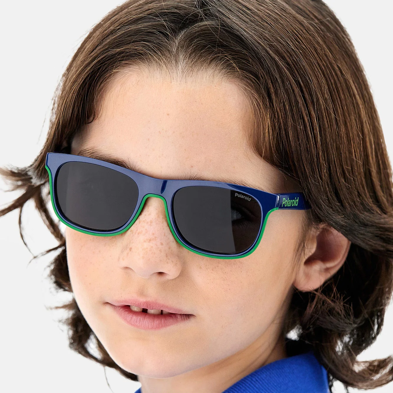 Polaroid PLD 8041/S RNB 47M9(PLD8) Kid's Blue Green Sunglasses - Image 7