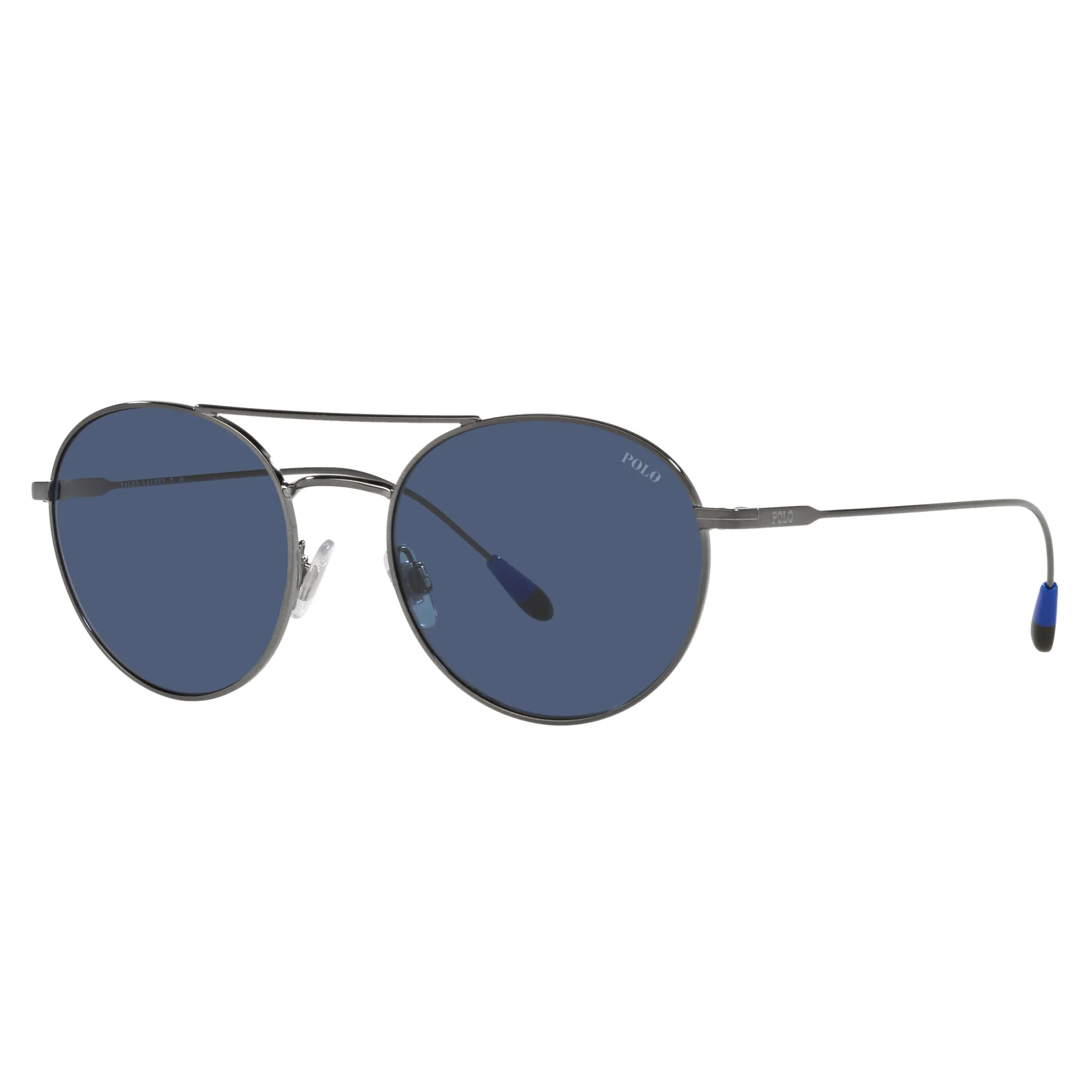 Polo Ralph Lauren (POL05) Men's Shiny Dark Gunmetal Sunglasses