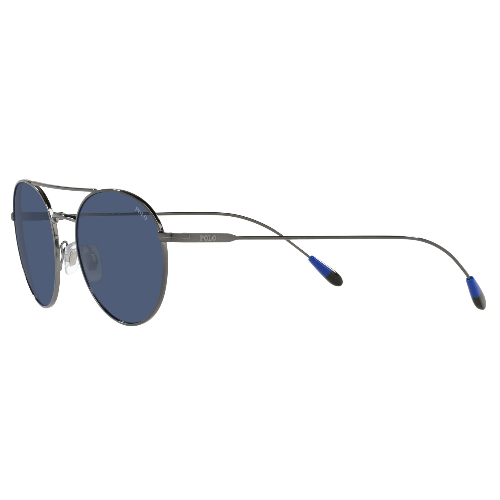 Polo Ralph Lauren (POL05) Men's Shiny Dark Gunmetal Sunglasses - Image 3