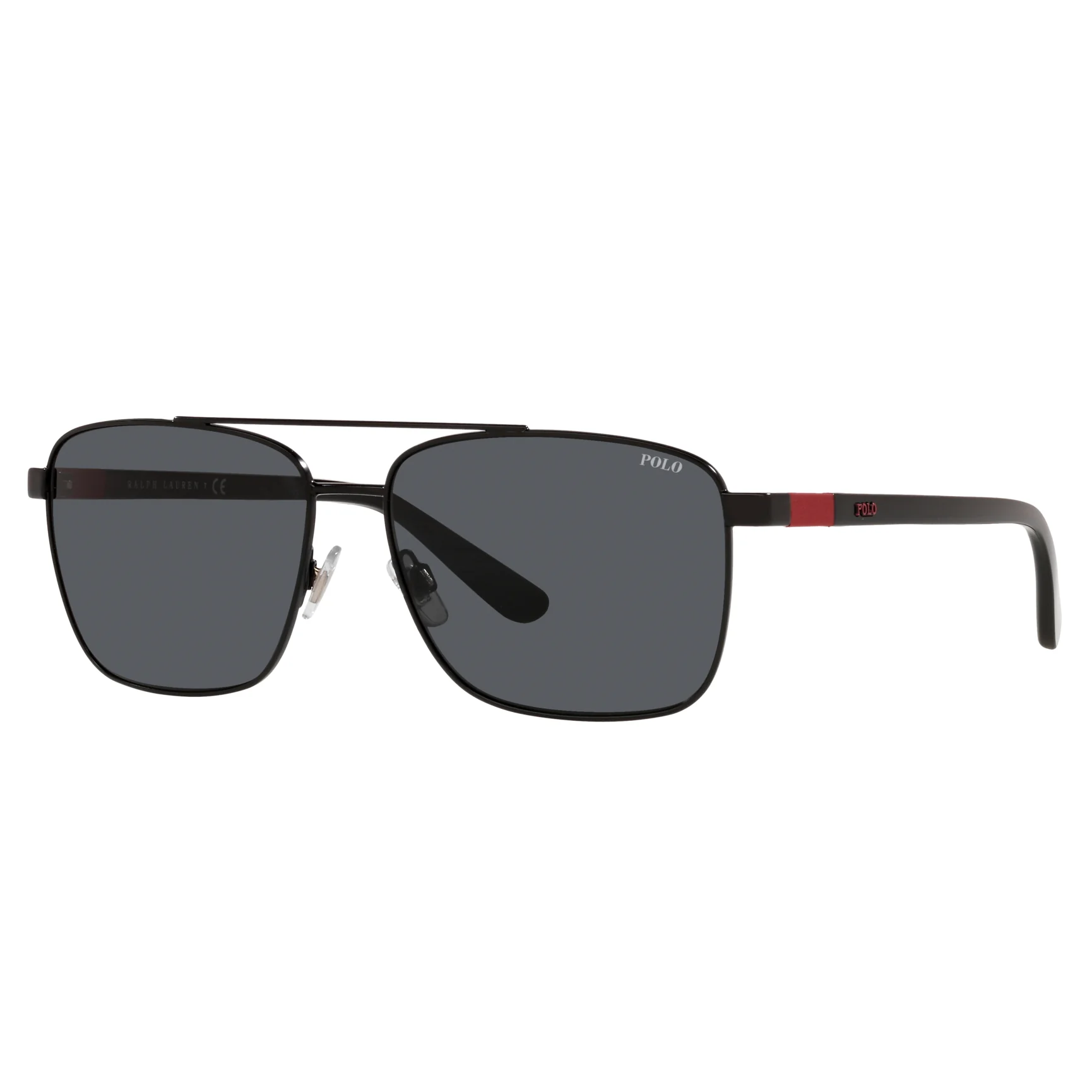 Polo Ralph Lauren (POL02) Men's Shiny Black Sunglasses