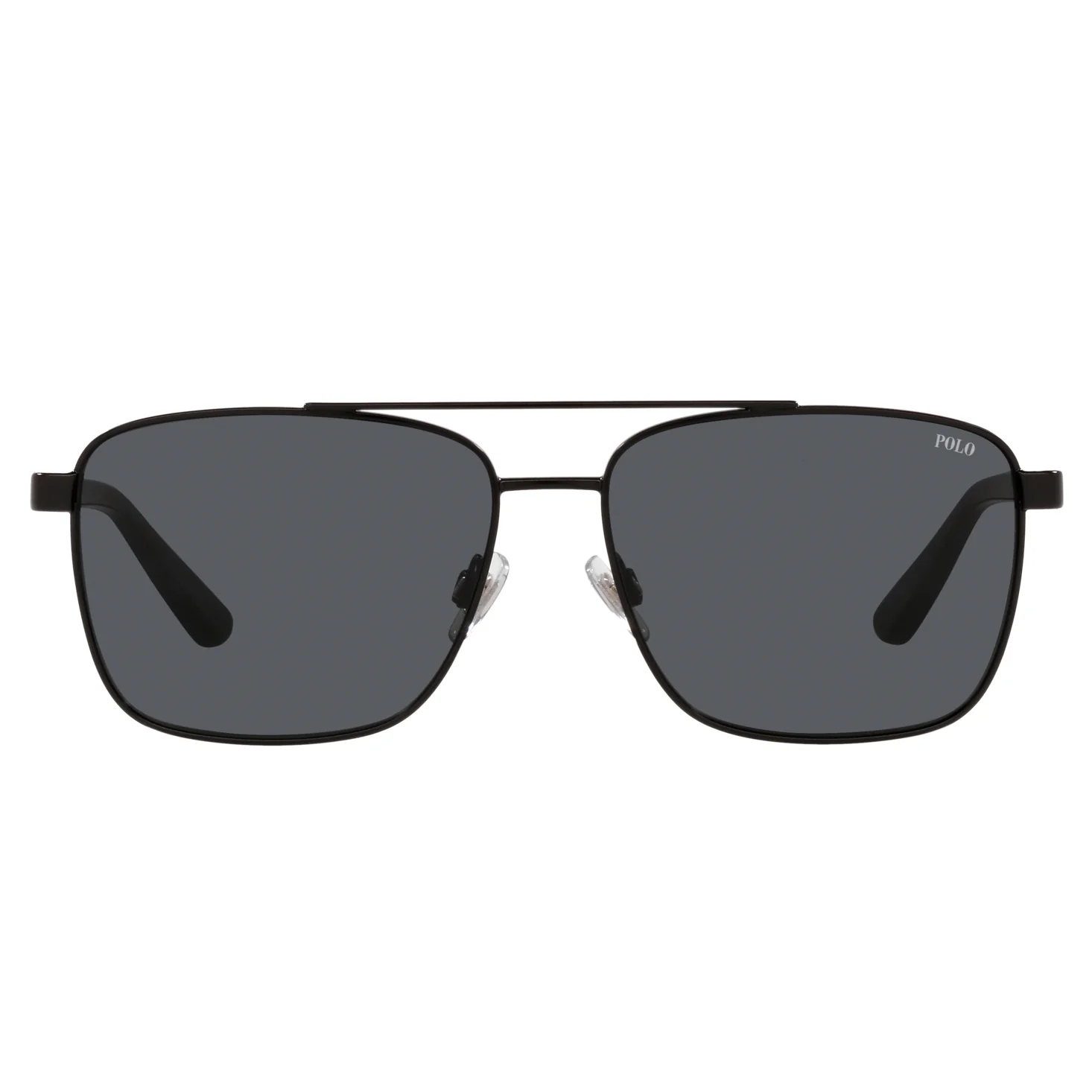 Polo Ralph Lauren (POL02) Men's Shiny Black Sunglasses - Image 2