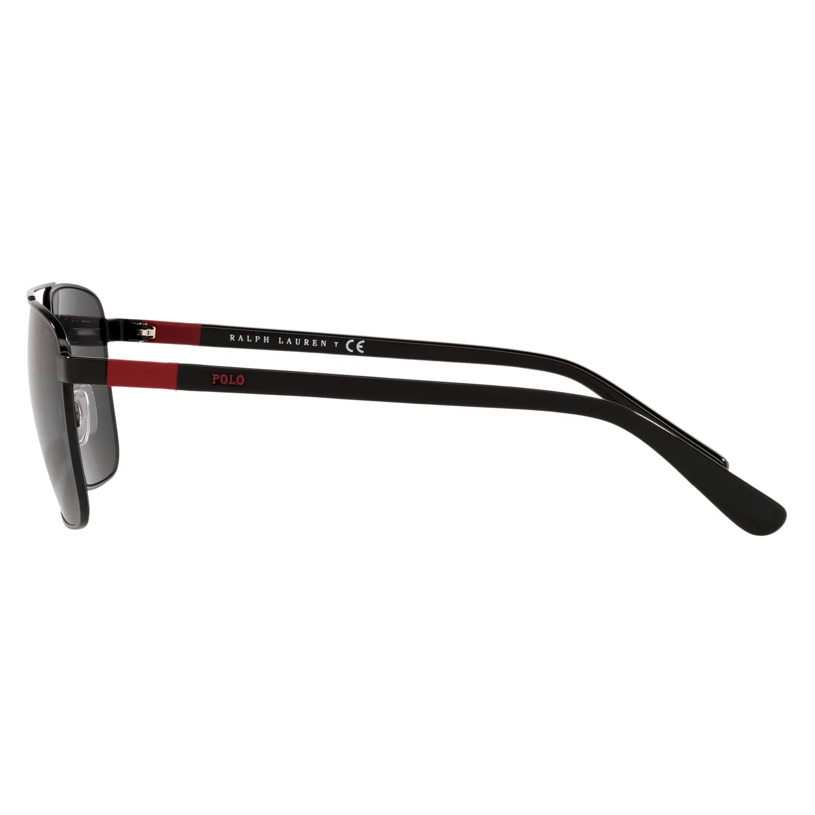 Polo Ralph Lauren (POL02) Men's Shiny Black Sunglasses - Image 4
