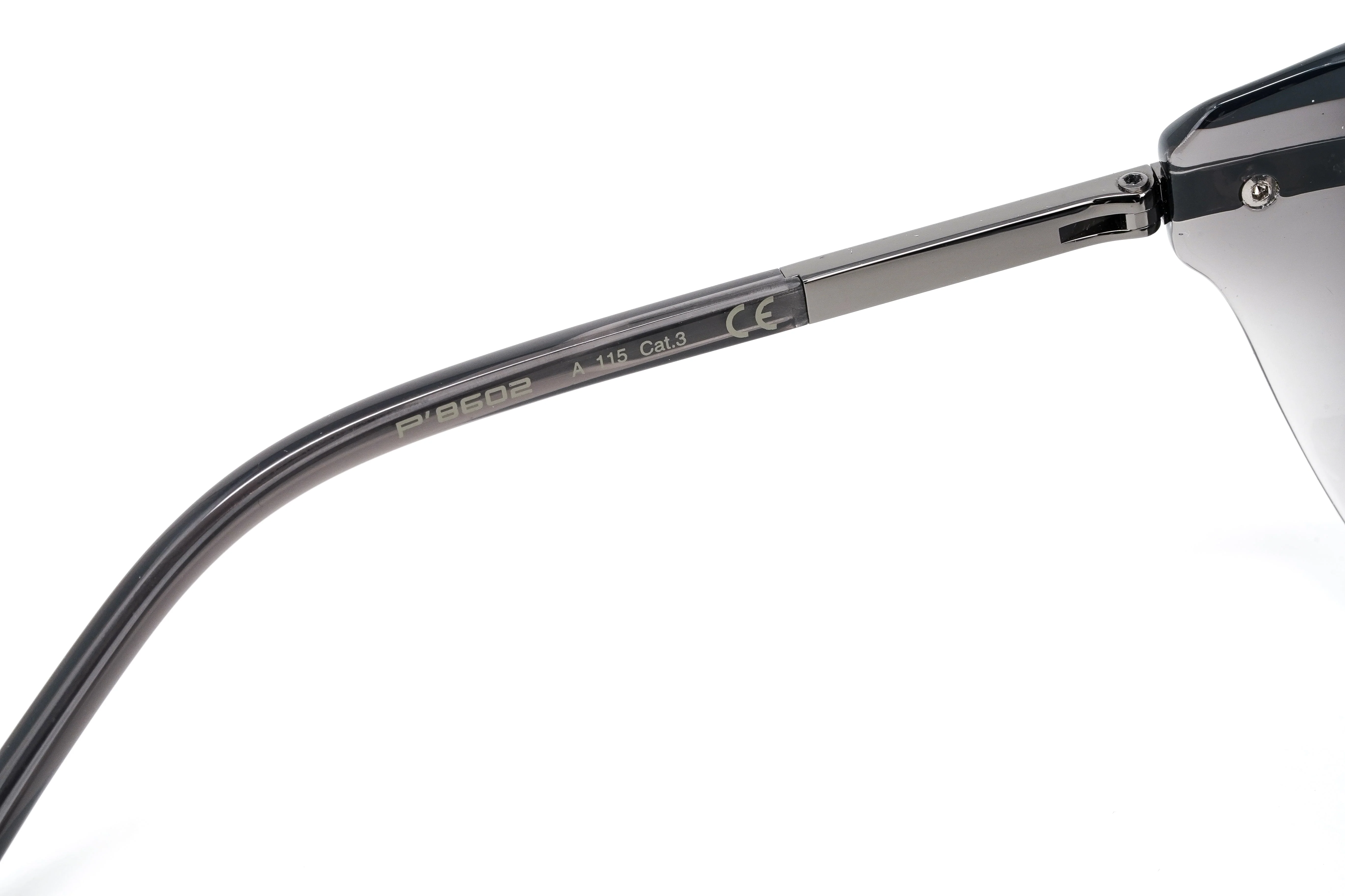 Porsche Design Ladies Sunglasses Oversized Cat Eye Dark Grey Mirror P8602 A - Image 4