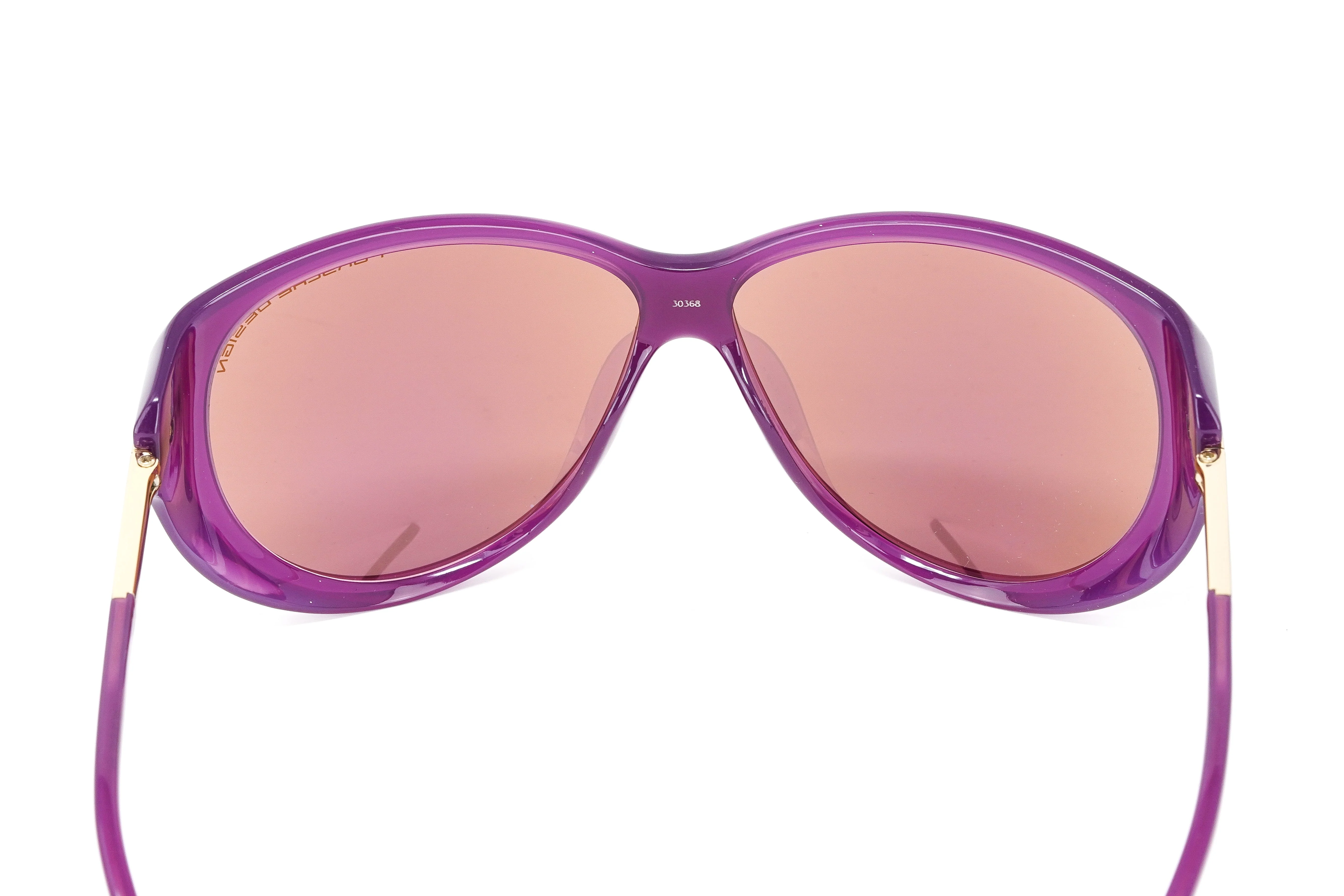 Porsche Design Ladies Sunglasses Oversized Cat Eye Purple P8602 C - Image 6
