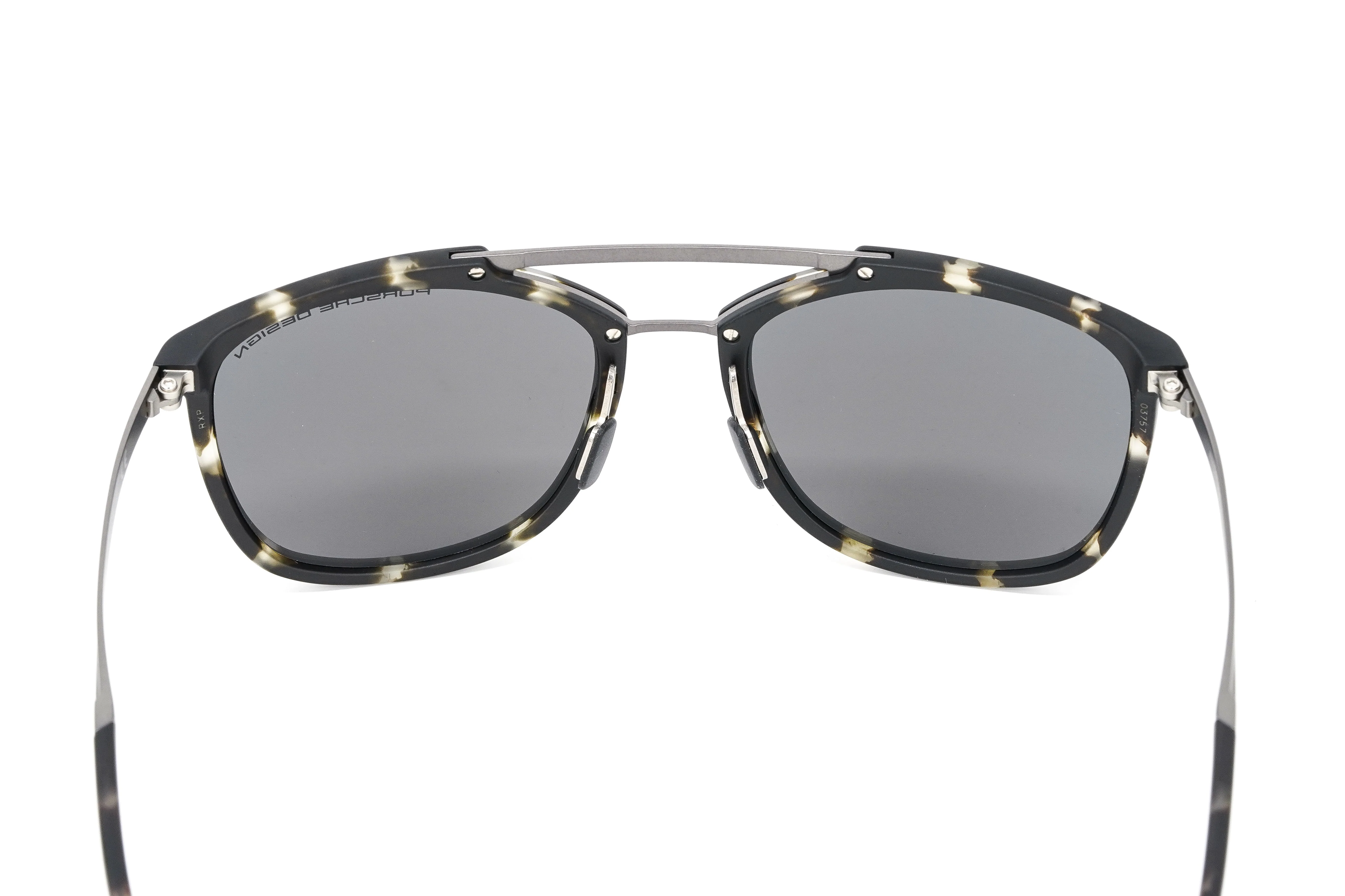 Porsche Design Men Sunglasses Havana Dark Blue Mirrored P8671 B - Image 6