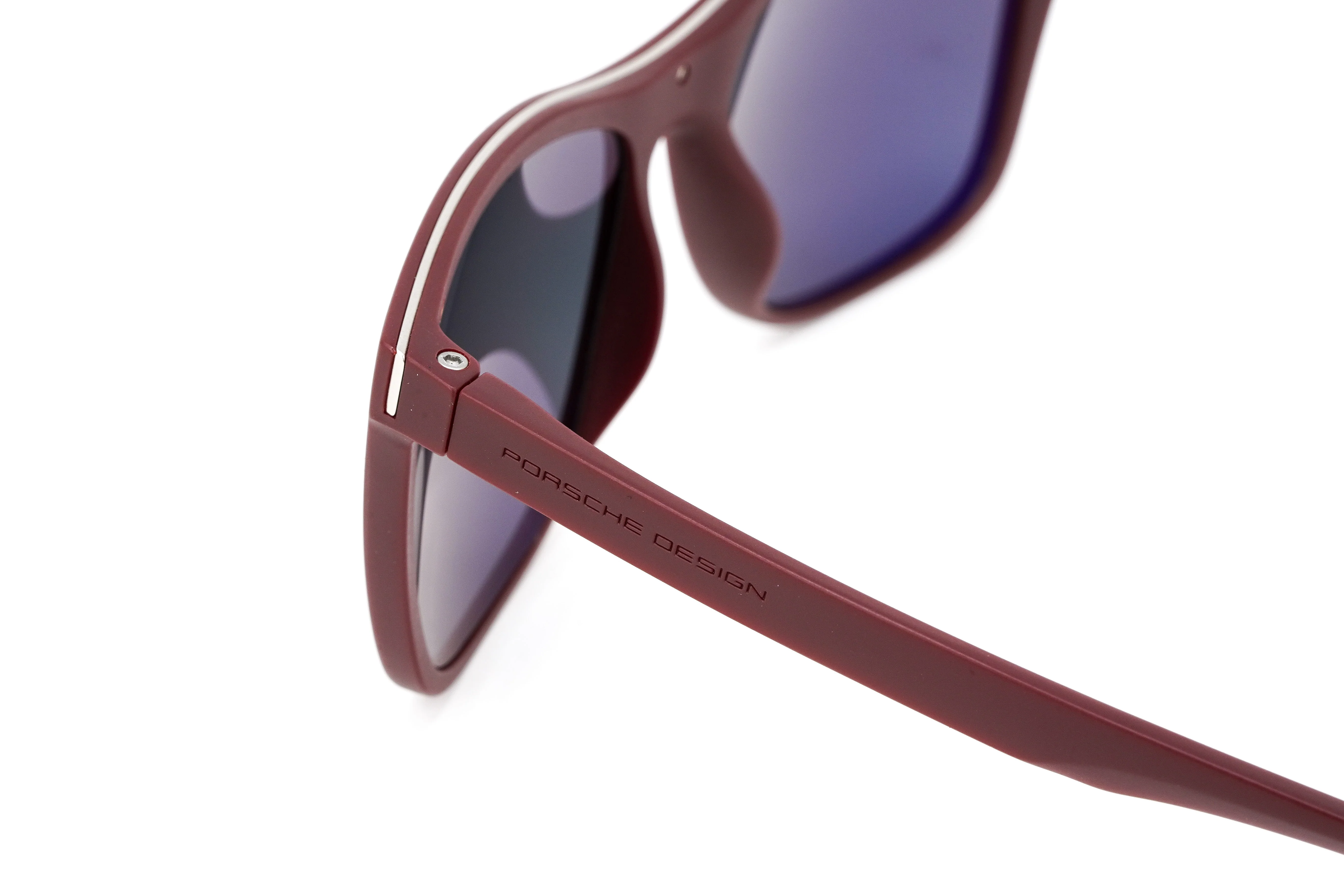 Porsche Design Men Sunglasses Rectangular Aubergine P8648 D - Image 5