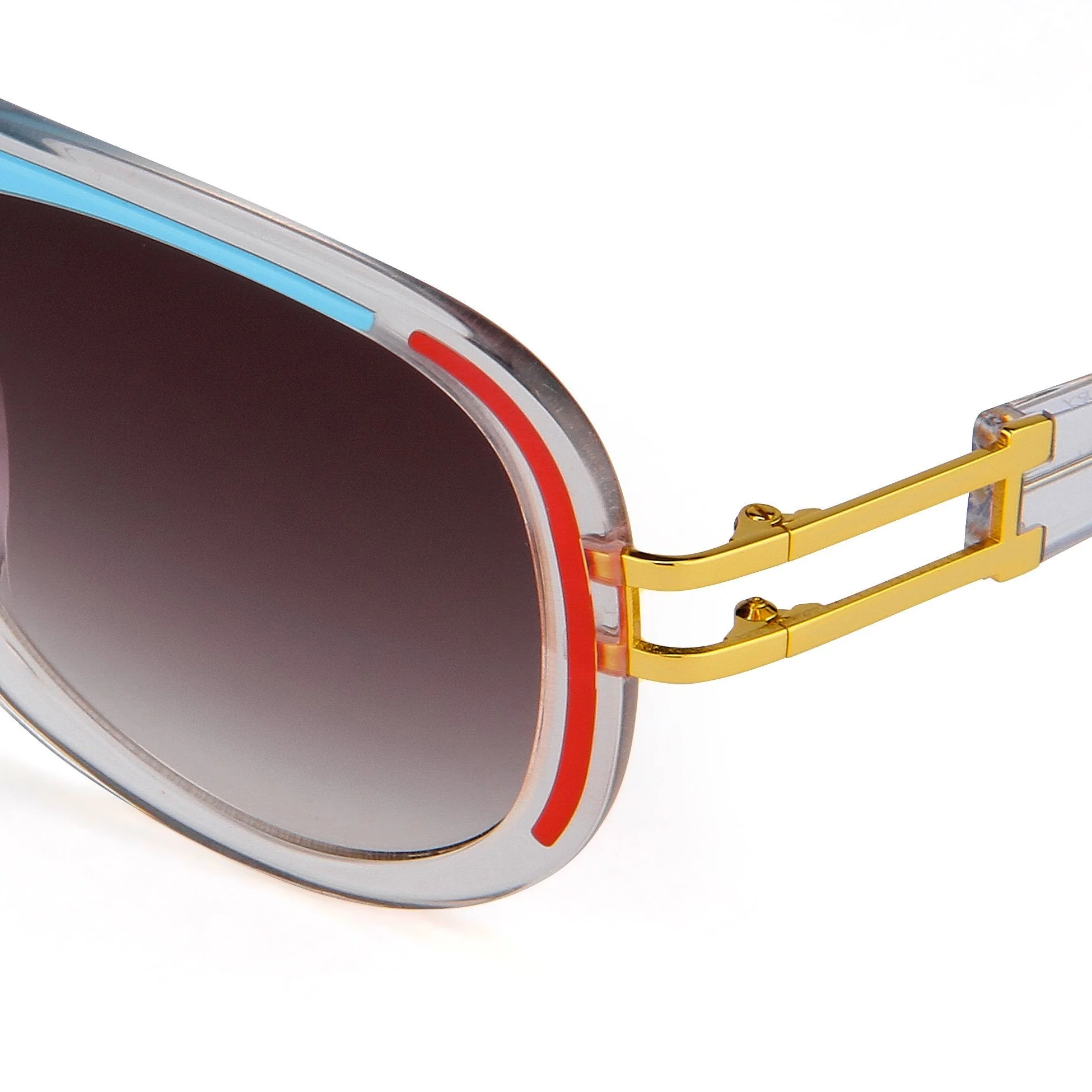 Prabal Gurung Sunglasses Blue Red and Grey - Image 2