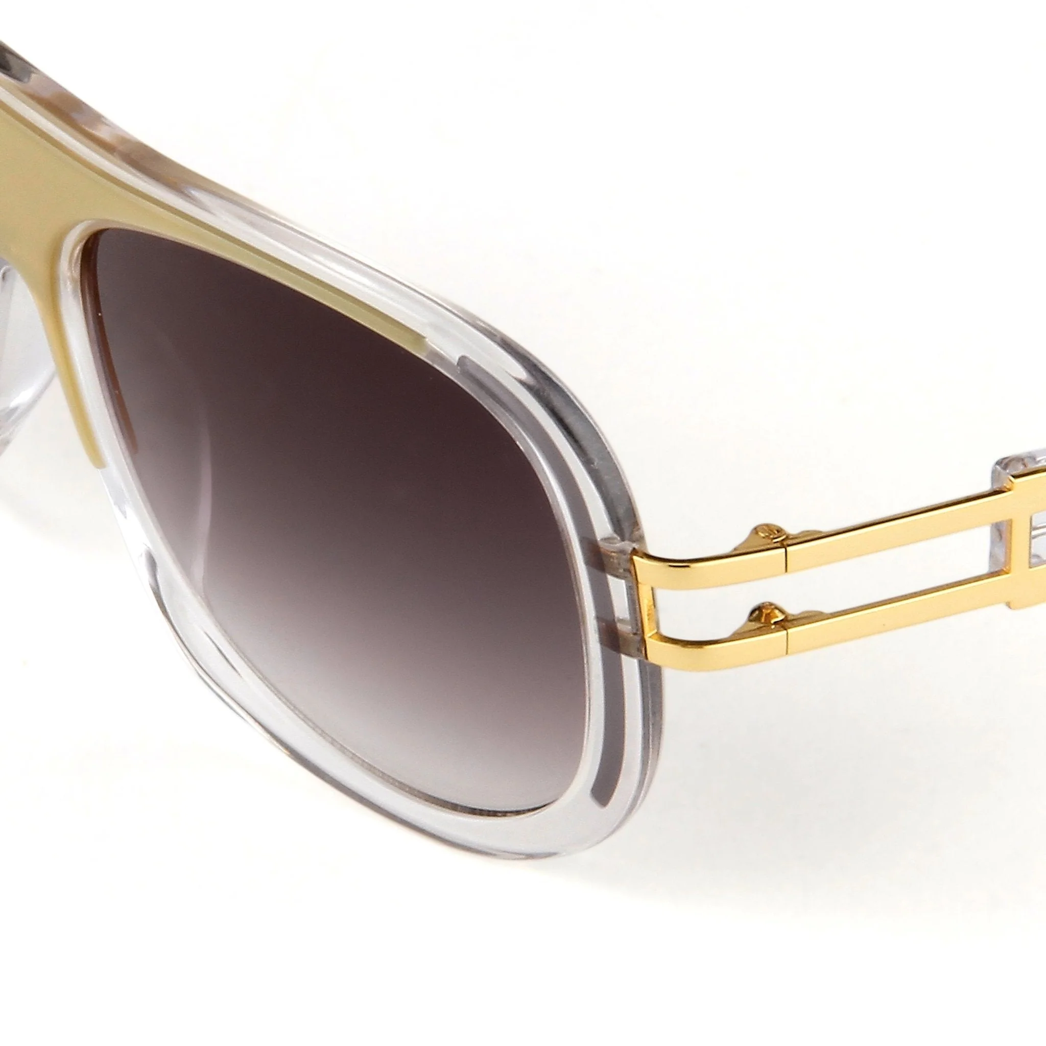 Prabal Gurung Sunglasses Olive Clear and Grey - Image 2