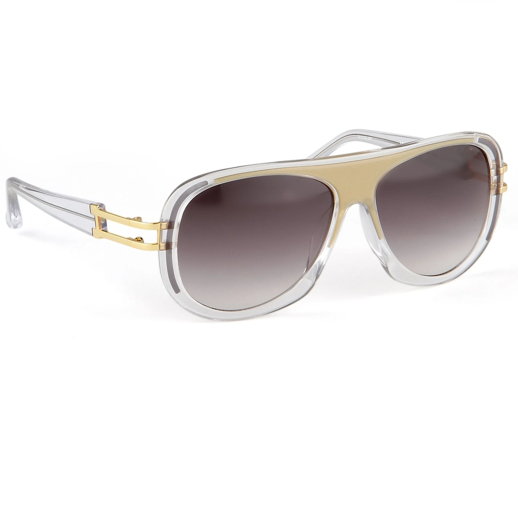 Prabal Gurung Sunglasses Olive Clear and Grey - Image 3