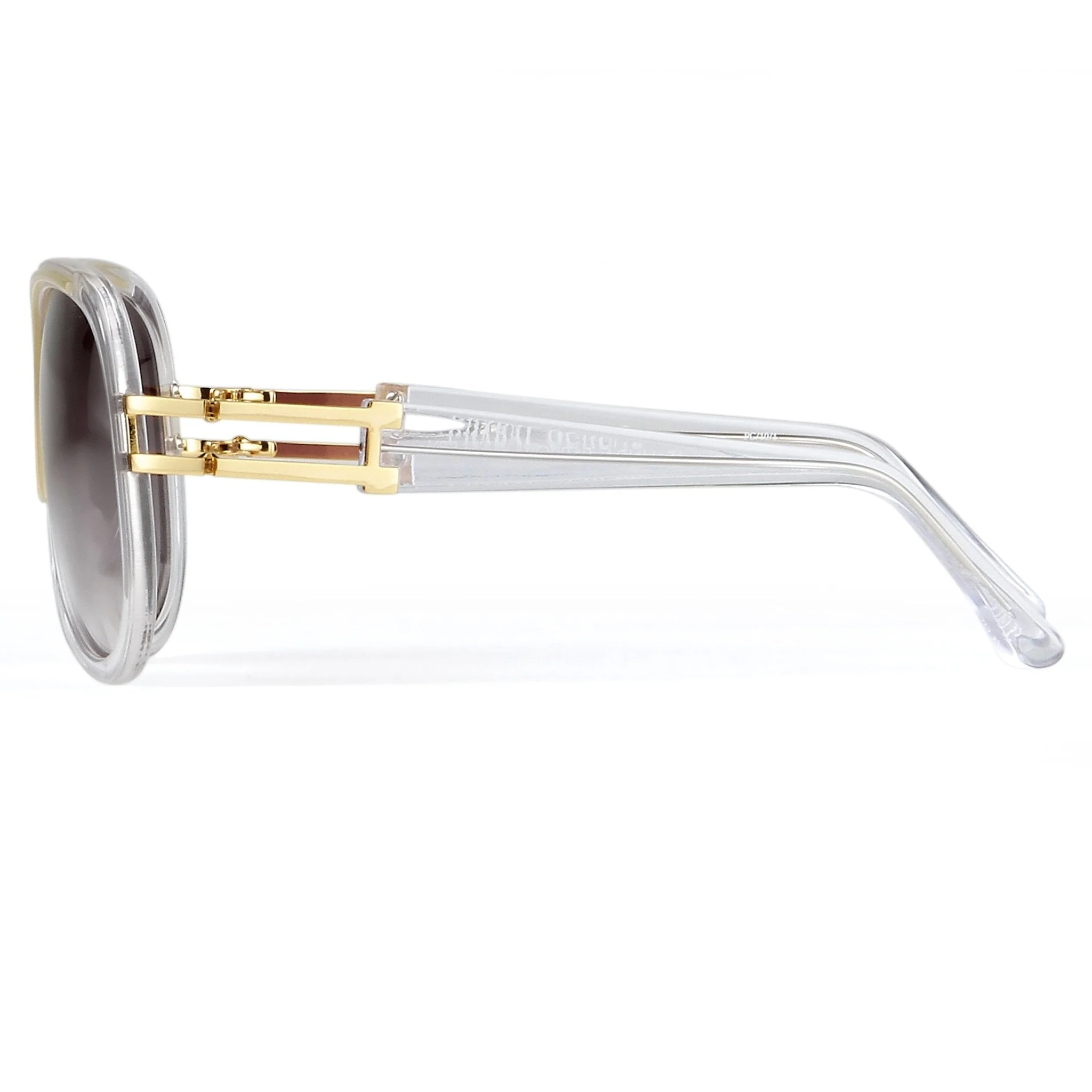 Prabal Gurung Sunglasses Olive Clear and Grey - Image 4
