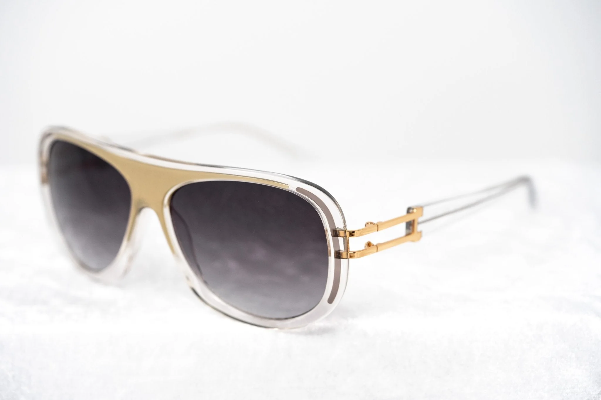 Prabal Gurung Sunglasses Olive Clear and Grey - Image 5