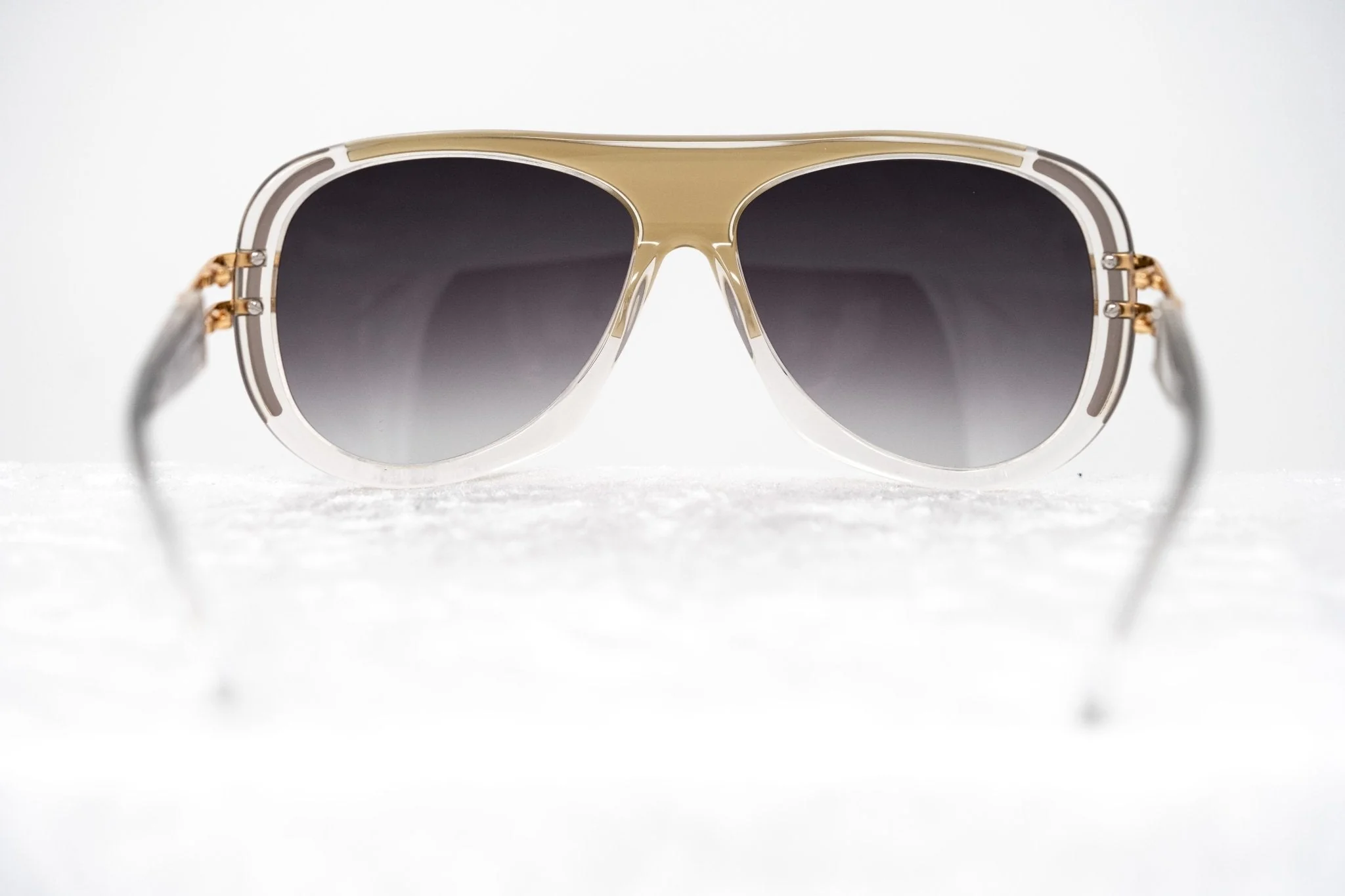 Prabal Gurung Sunglasses Olive Clear and Grey - Image 6