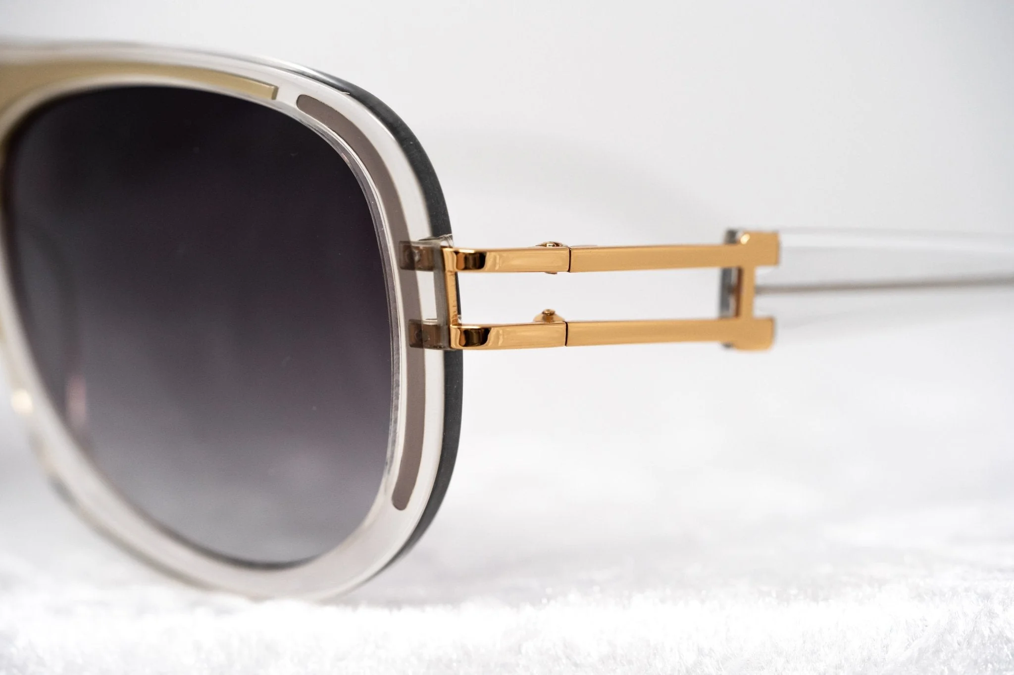 Prabal Gurung Sunglasses Olive Clear and Grey - Image 9