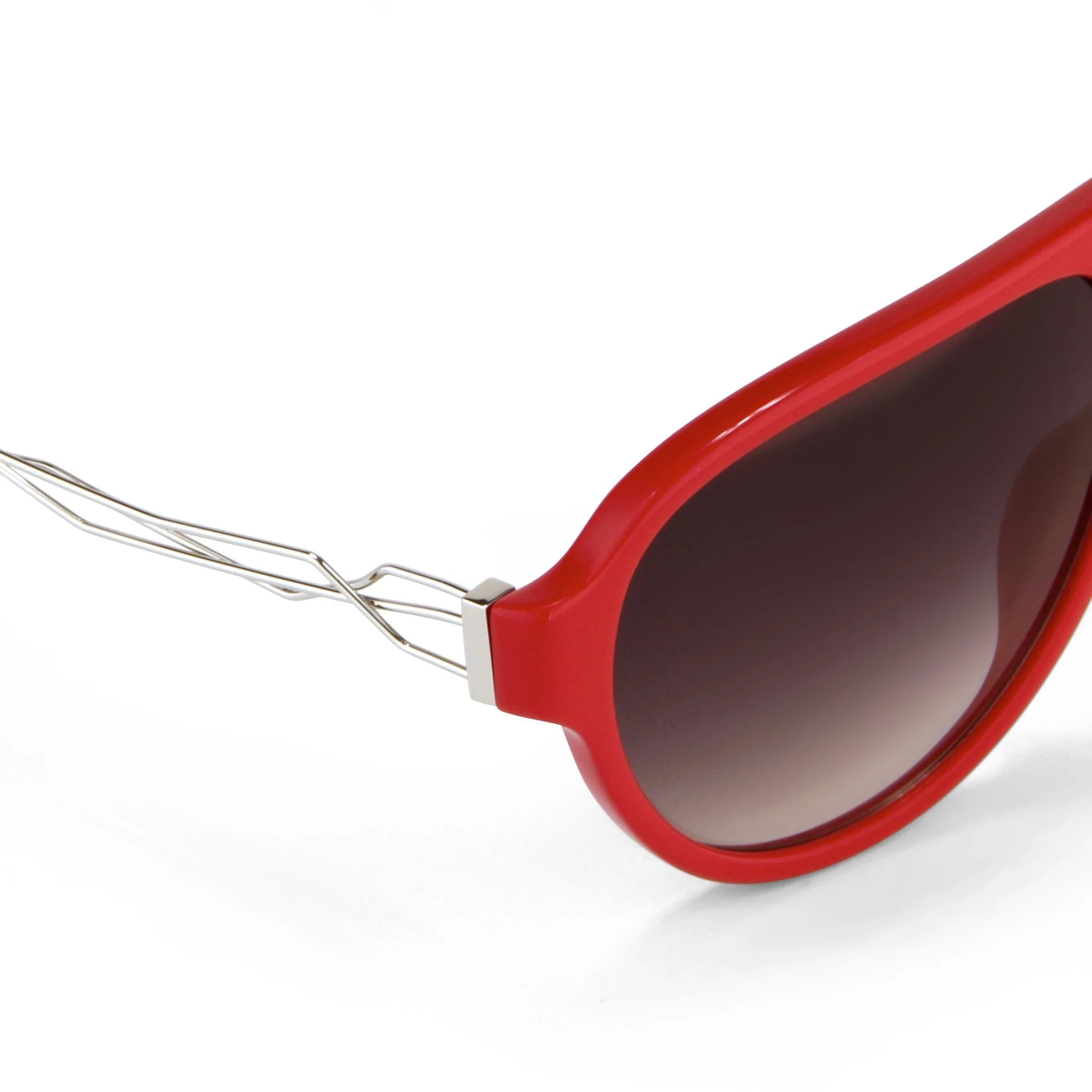 Prabal Gurung Sunglasses Red and Grey - Image 2
