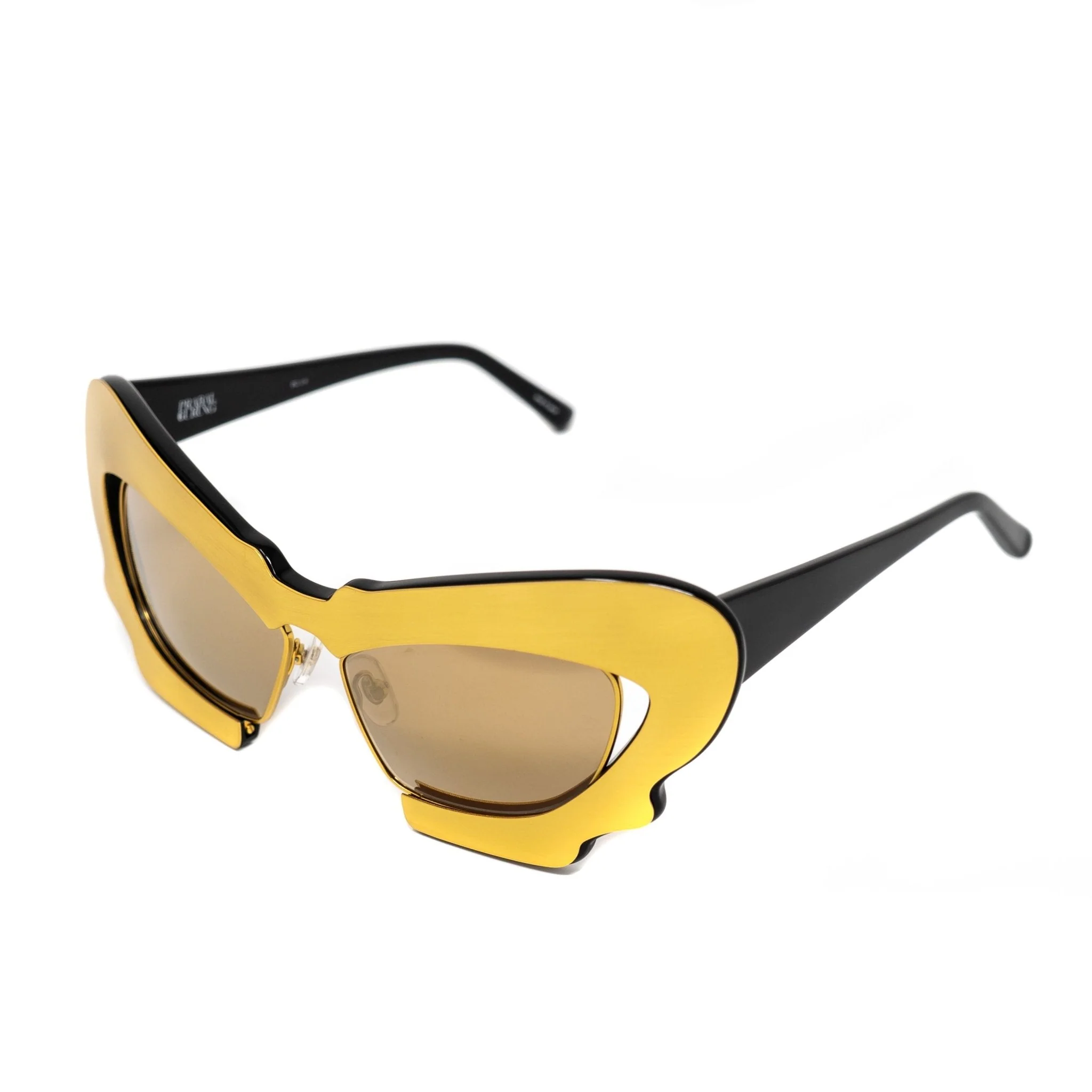 Prabal Gurung Ladies Sunglasses Cat Eye Gold - Image 3