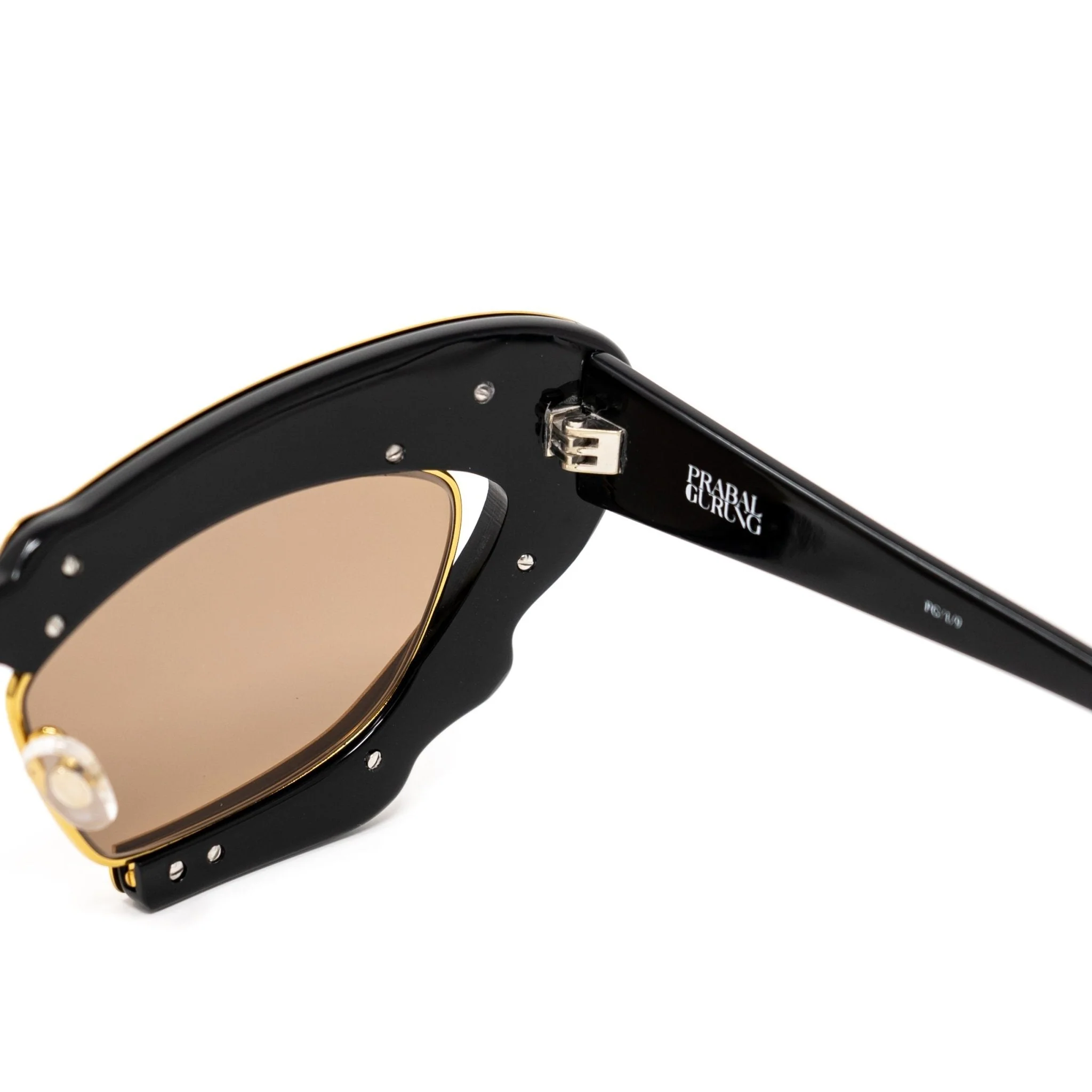 Prabal Gurung Ladies Sunglasses Cat Eye Gold - Image 4