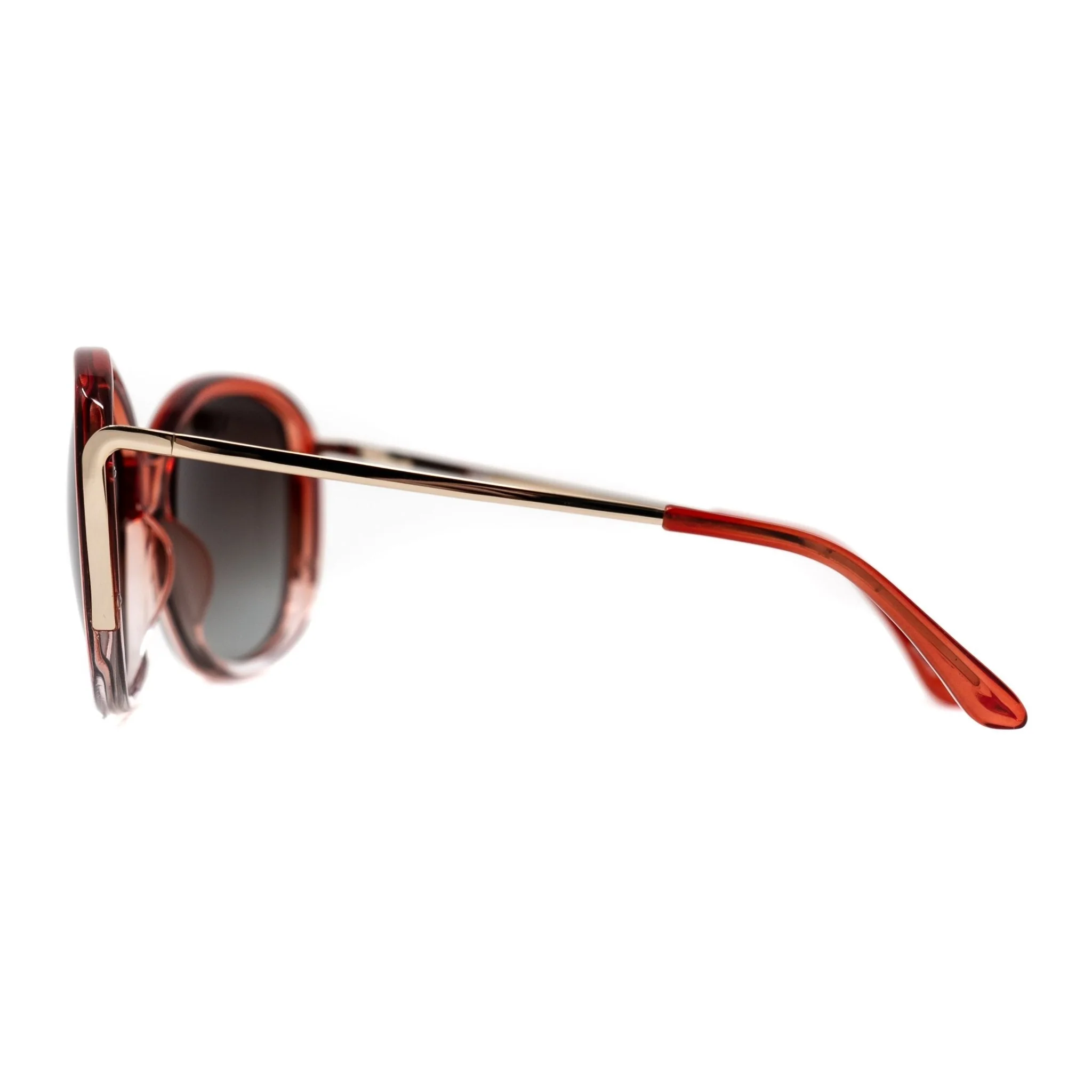 Prabal Gurung Sunglasses Oversized Red and Grey - Image 4