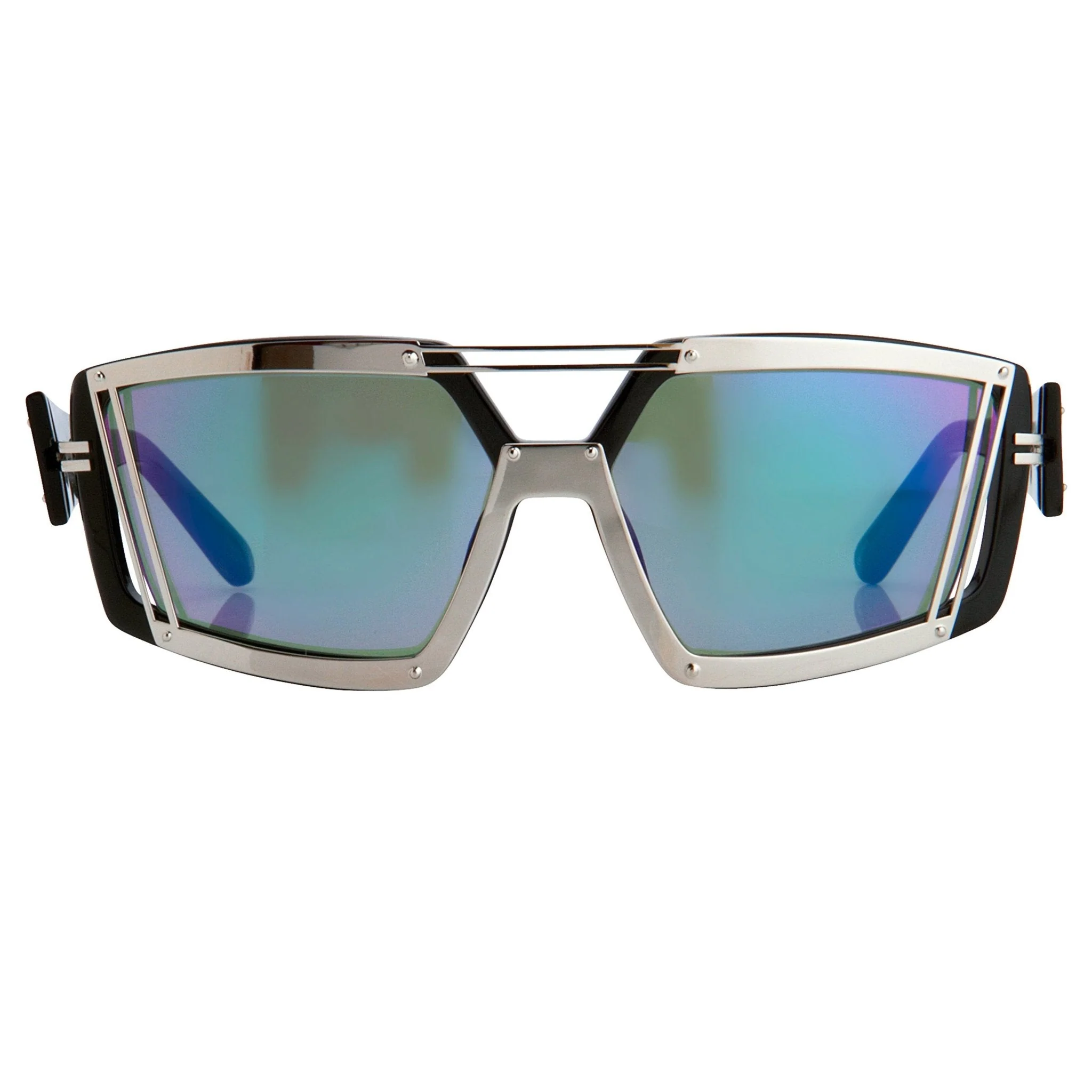 Prabal Gurung Sunglasses Rectangular Black and Purple