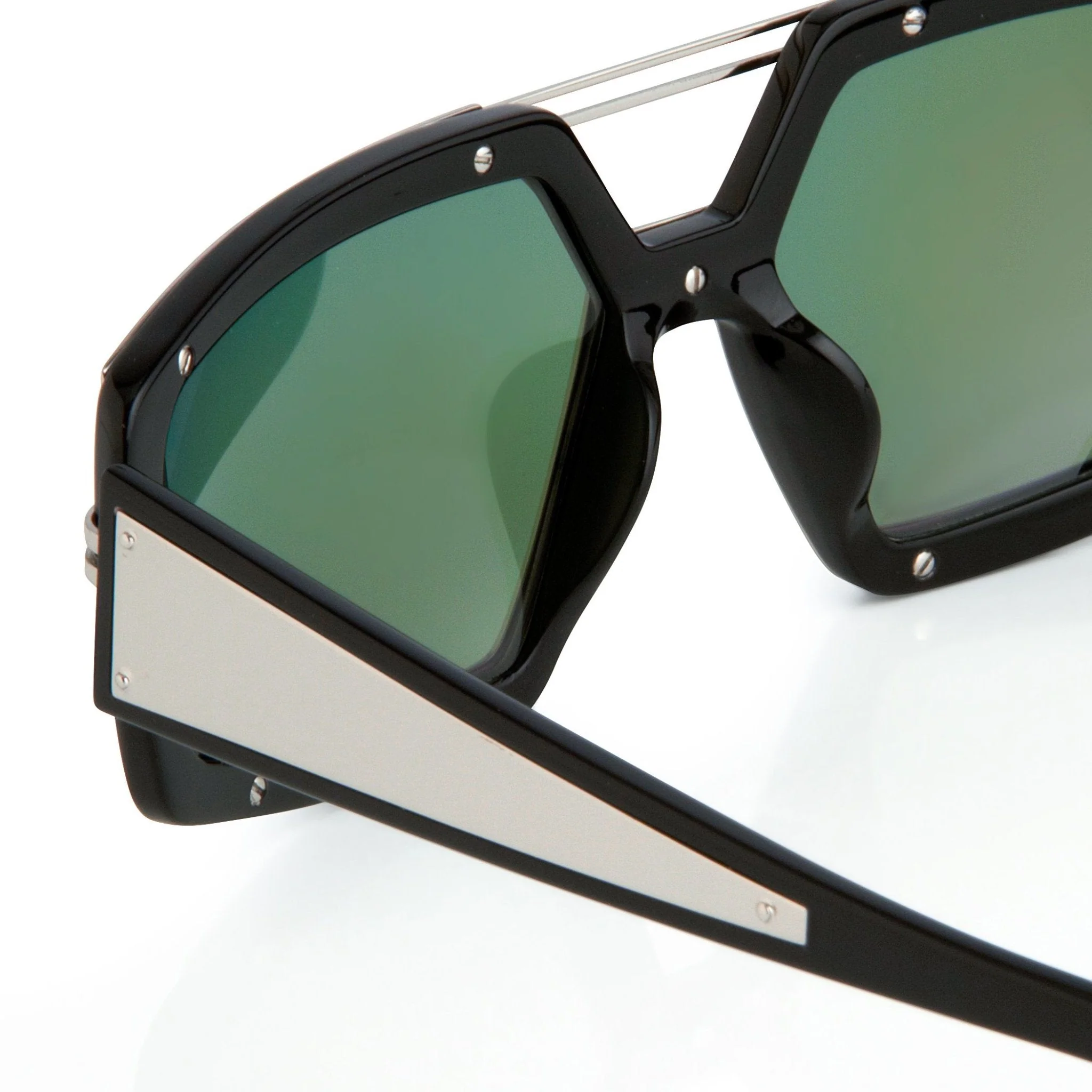 Prabal Gurung Sunglasses Rectangular Black and Purple - Image 3