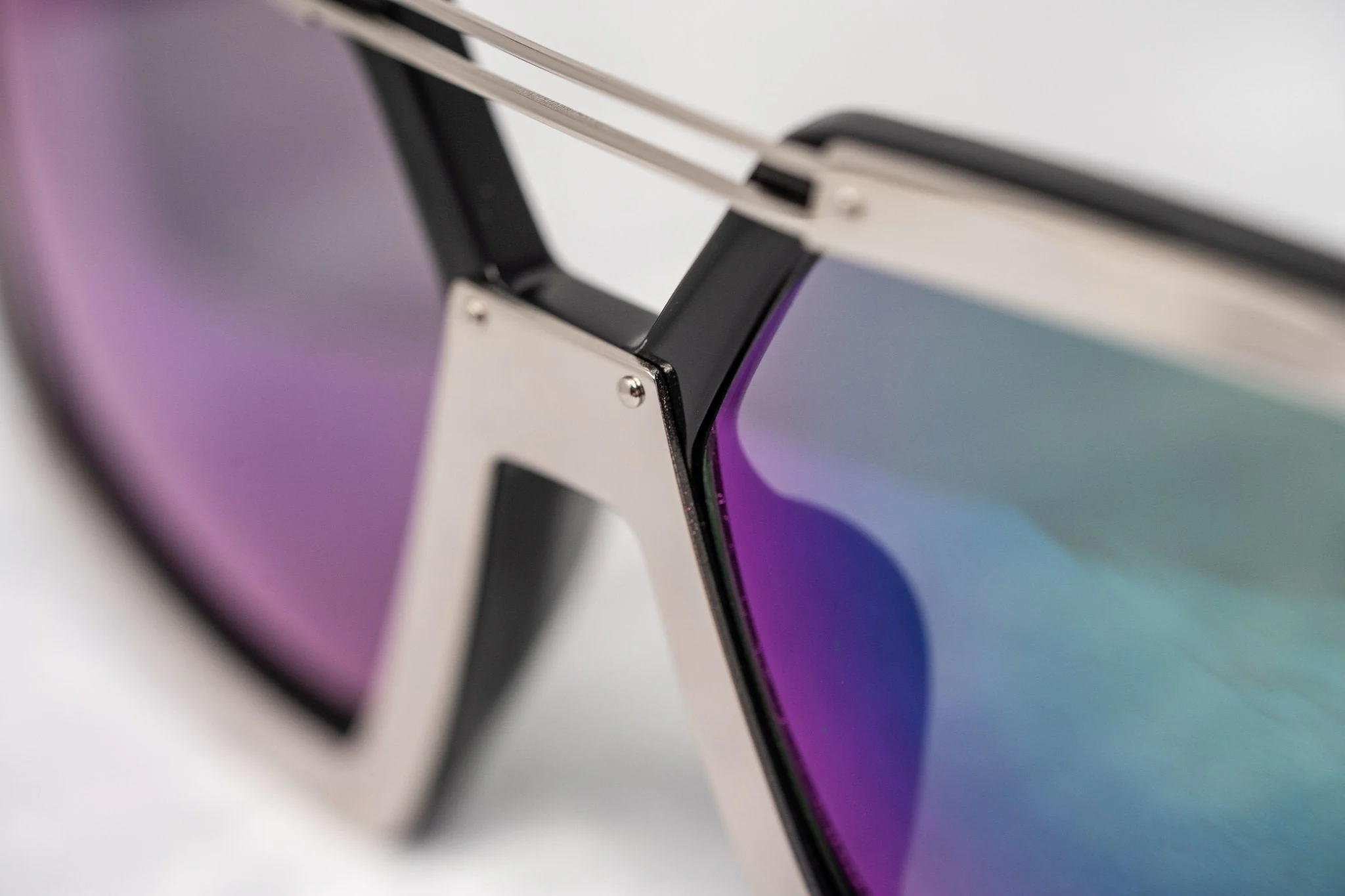 Prabal Gurung Sunglasses Rectangular Black and Purple - Image 6