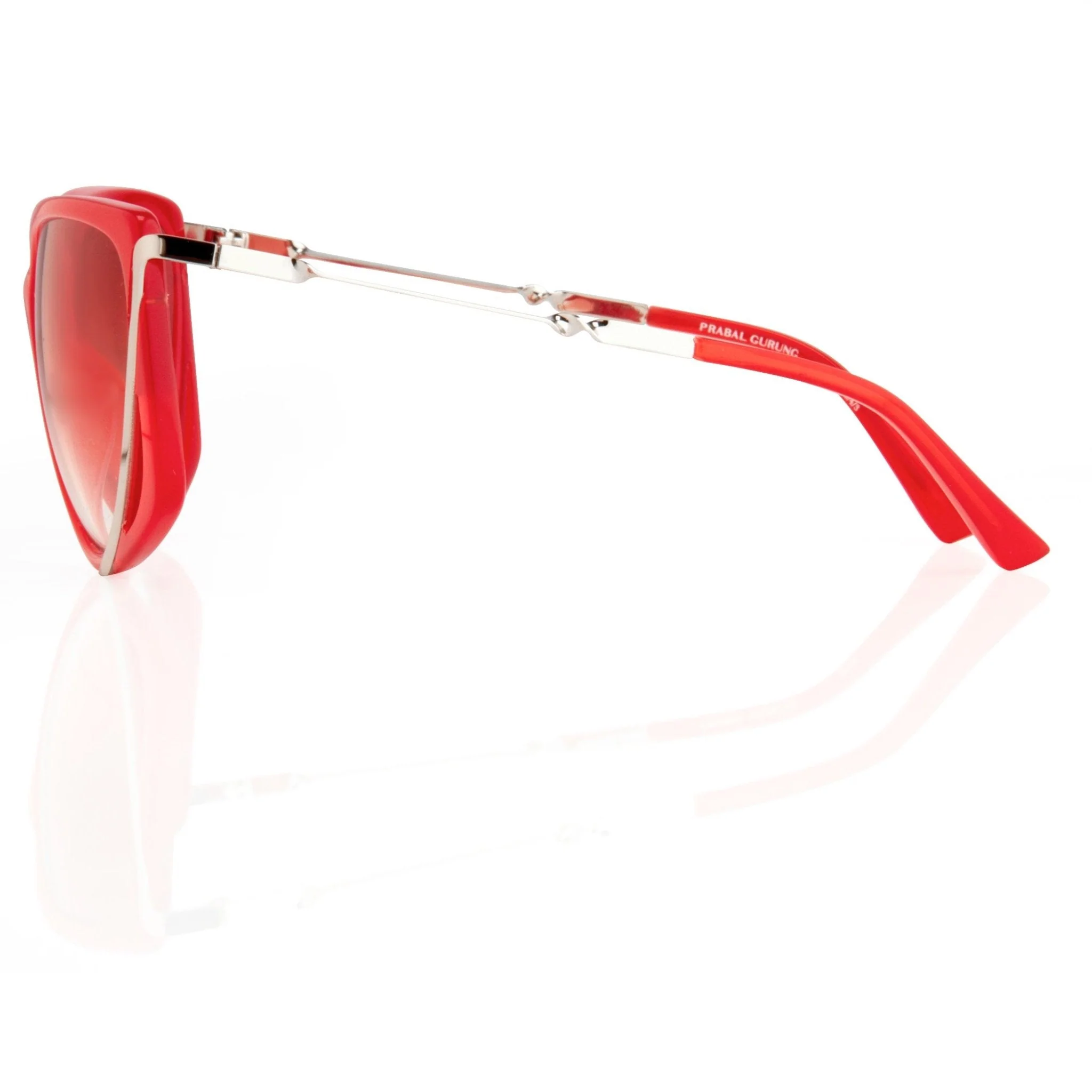 Prabal Gurung Sunglasses Rectangular Red - Image 4