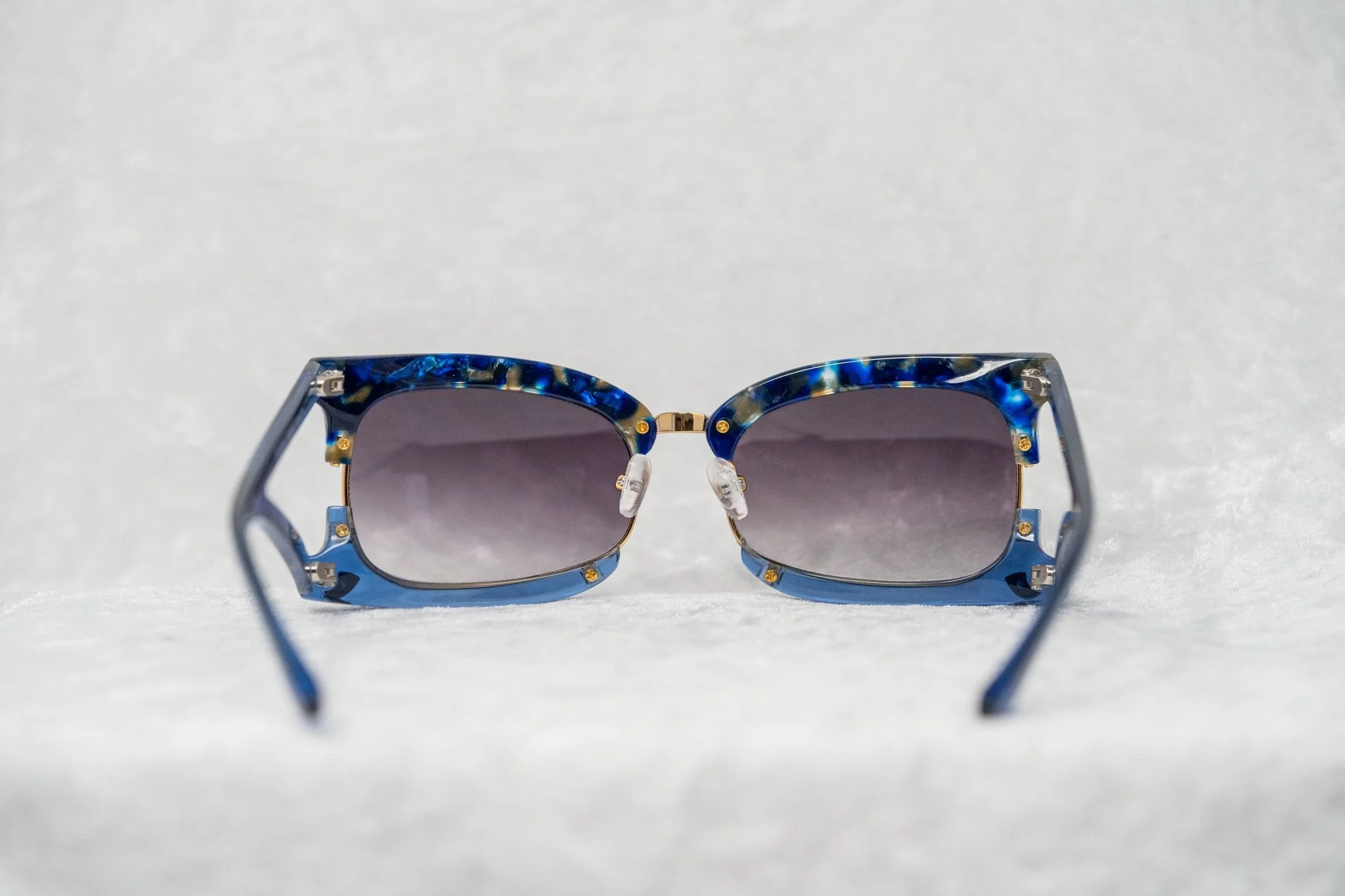 Prabal Gurung Sunglasses Rectangular Blue and Purple - Image 8