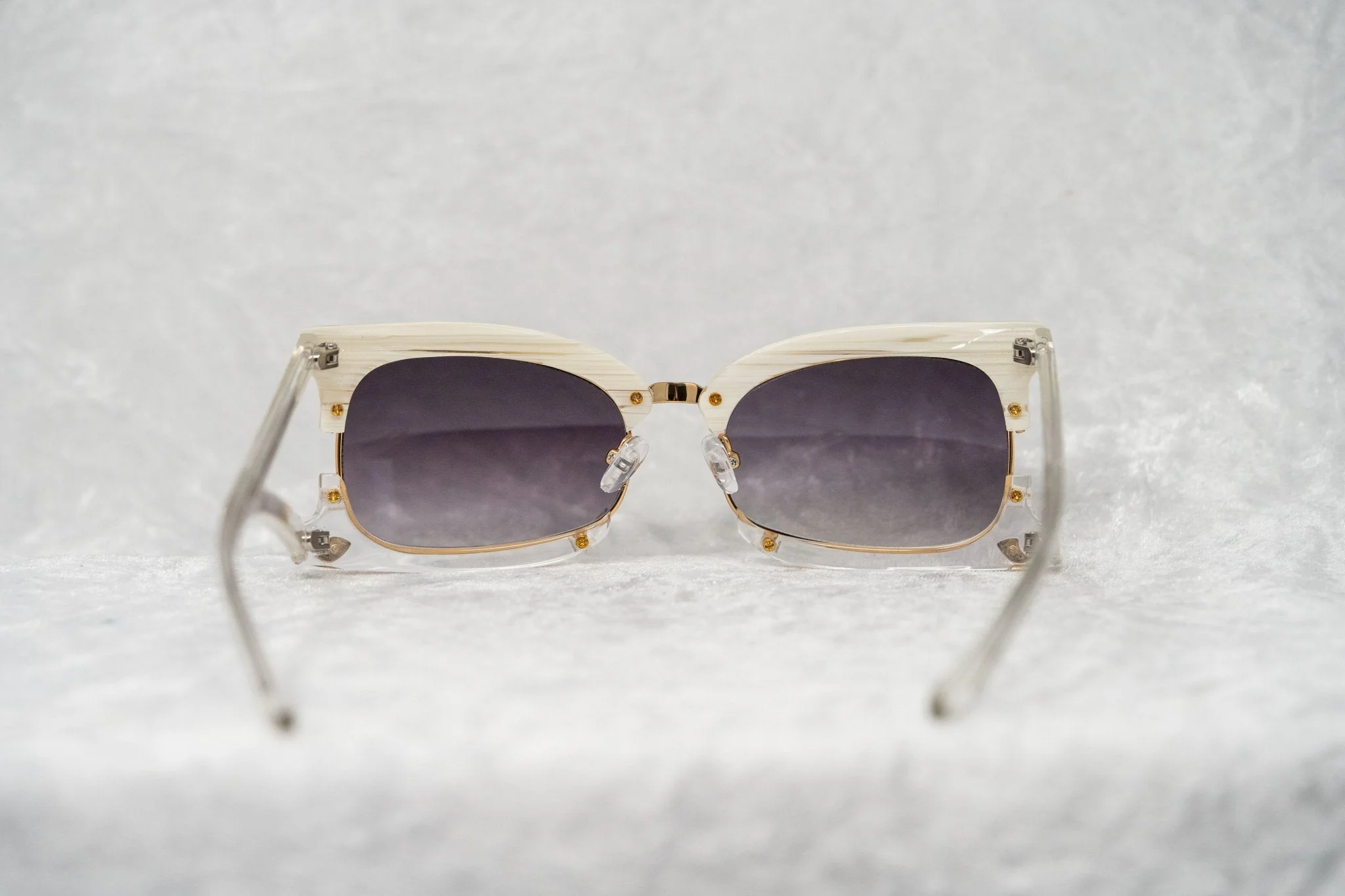 Prabal Gurung Sunglasses Rectangular White and Purple - Image 10