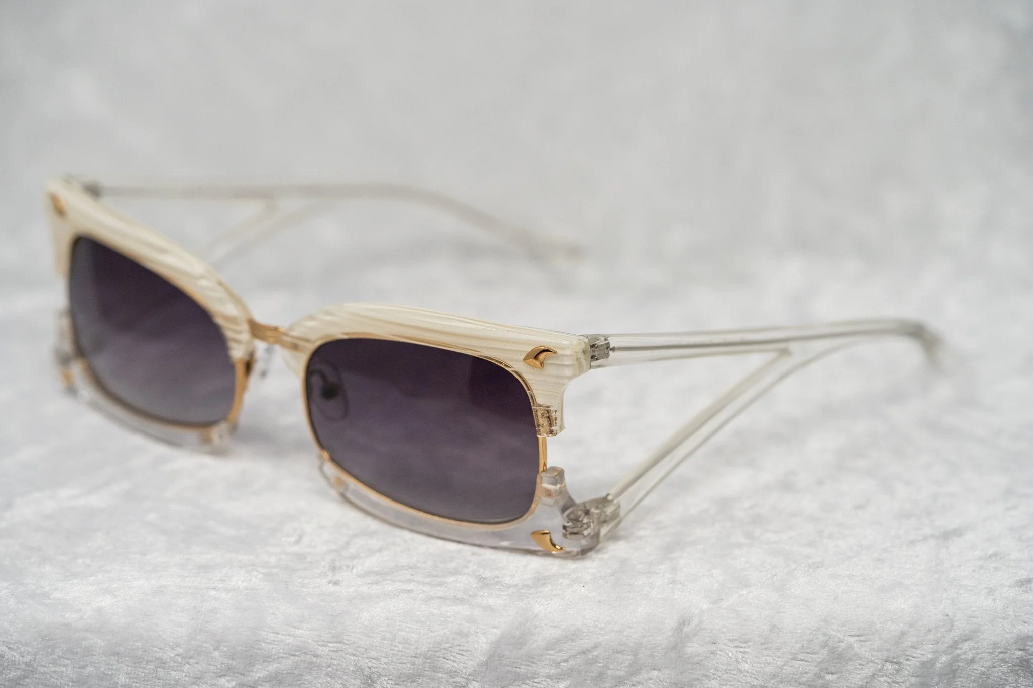 Prabal Gurung Sunglasses Rectangular White and Purple - Image 5