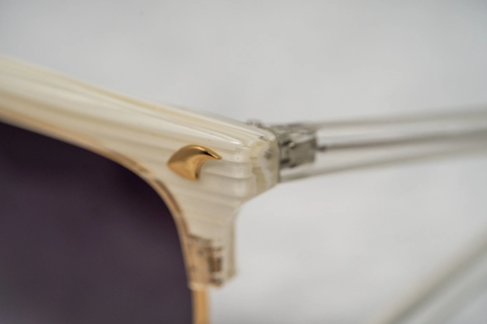 Prabal Gurung Sunglasses Rectangular White and Purple - Image 7