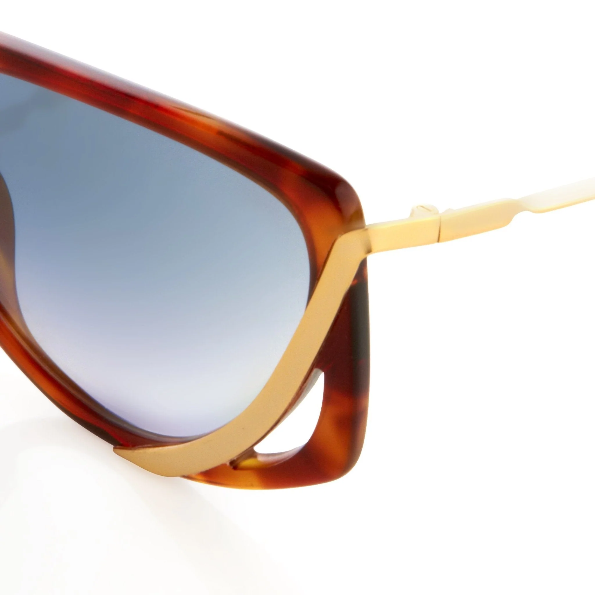 Prabal Gurung Sunglasses Rectangular Tortoise Shell and Grey - Image 2