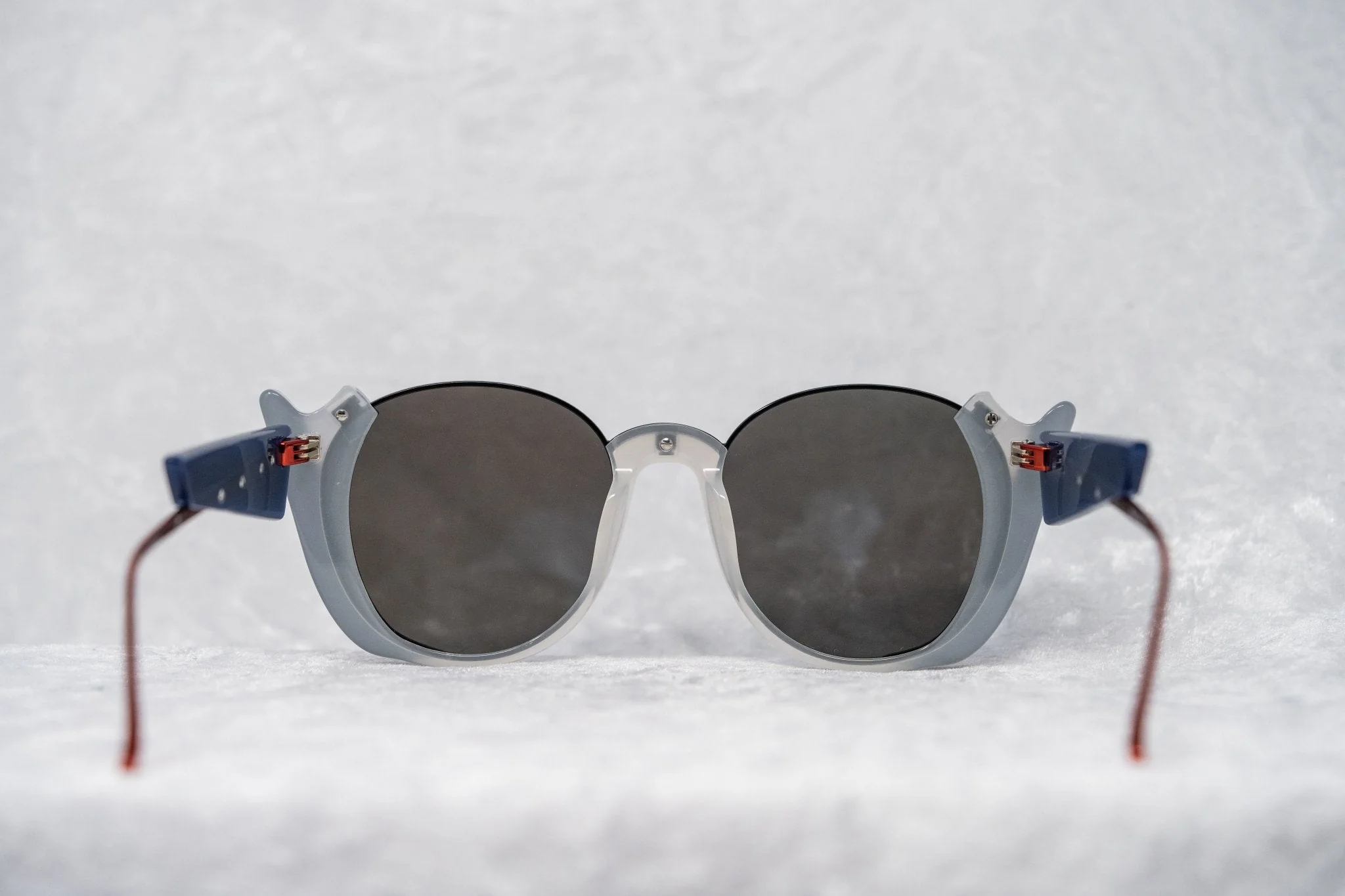 Prabal Gurung Sunglasses Round Black and Blue - Image 11