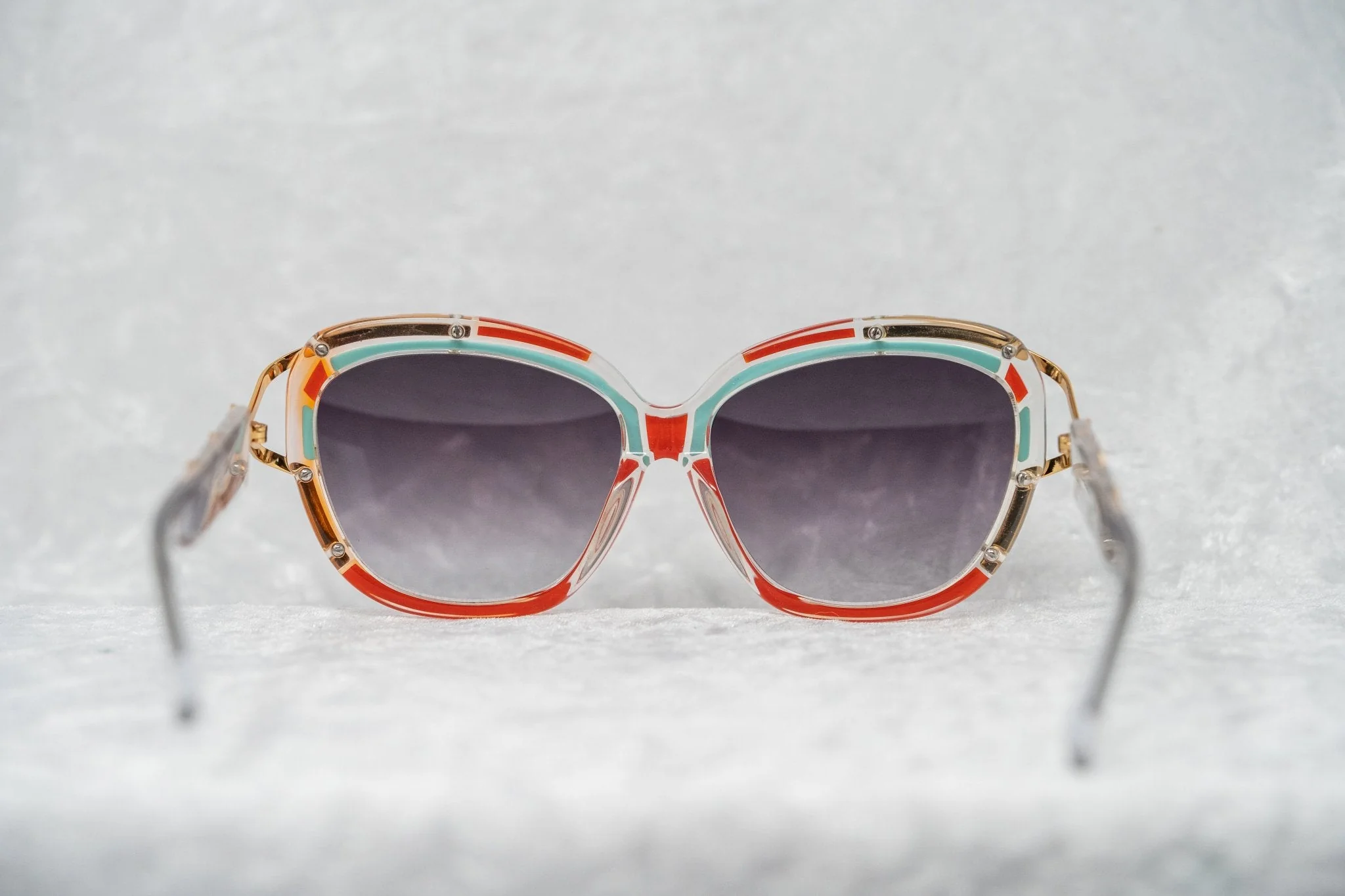 Prabal Gurung Sunglasses Square Red and Grey - Image 10