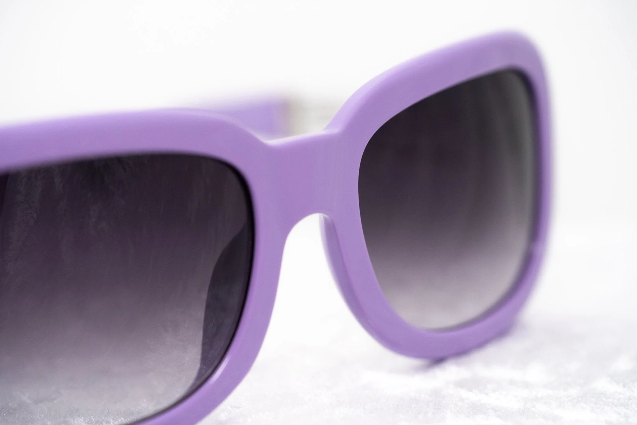 Prabal Gurung Sunglasses Rectangle Purple and Grey - Image 8