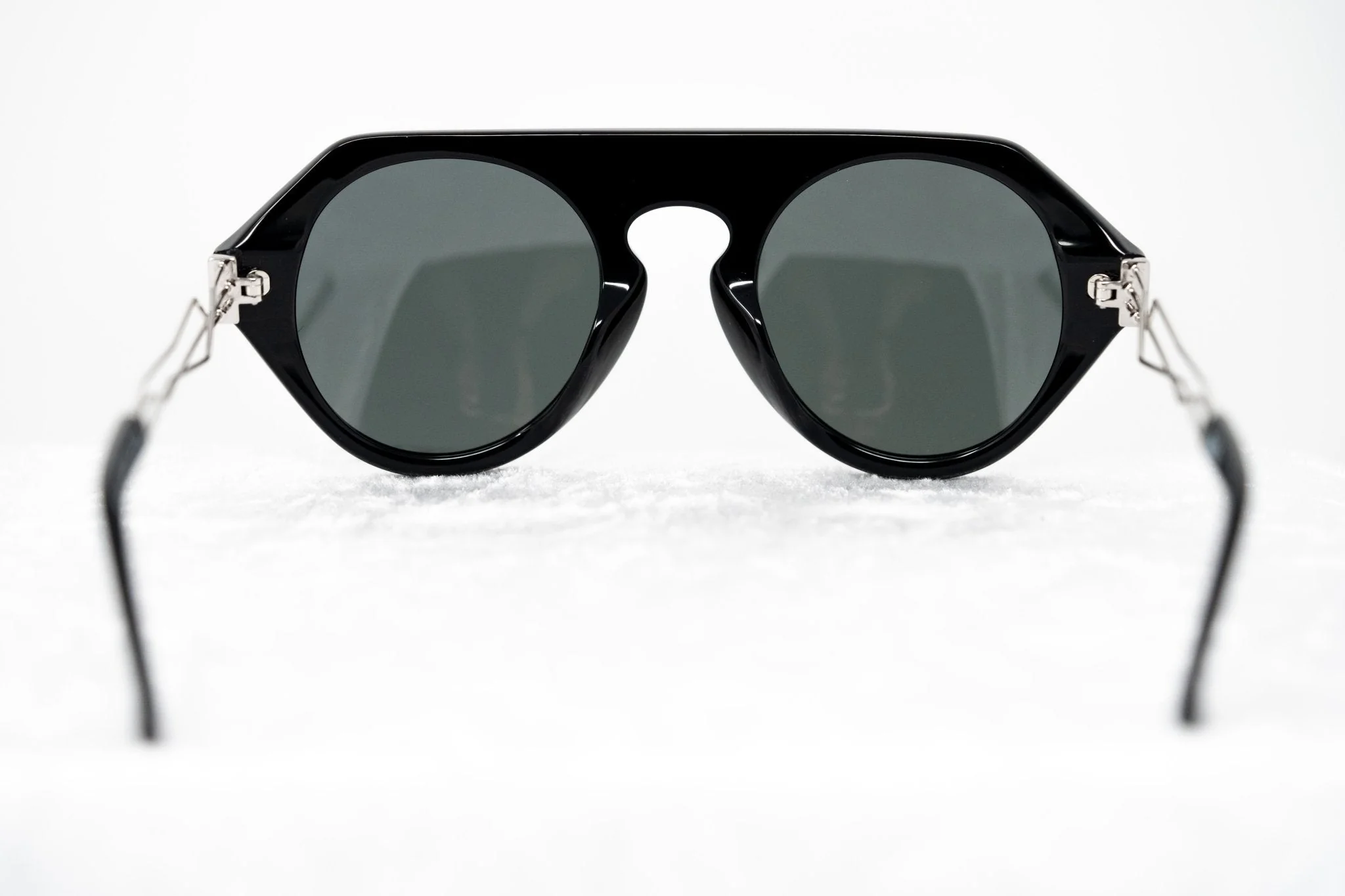 Prabal Gurung Sunglasses Round Black and Grey - Image 6