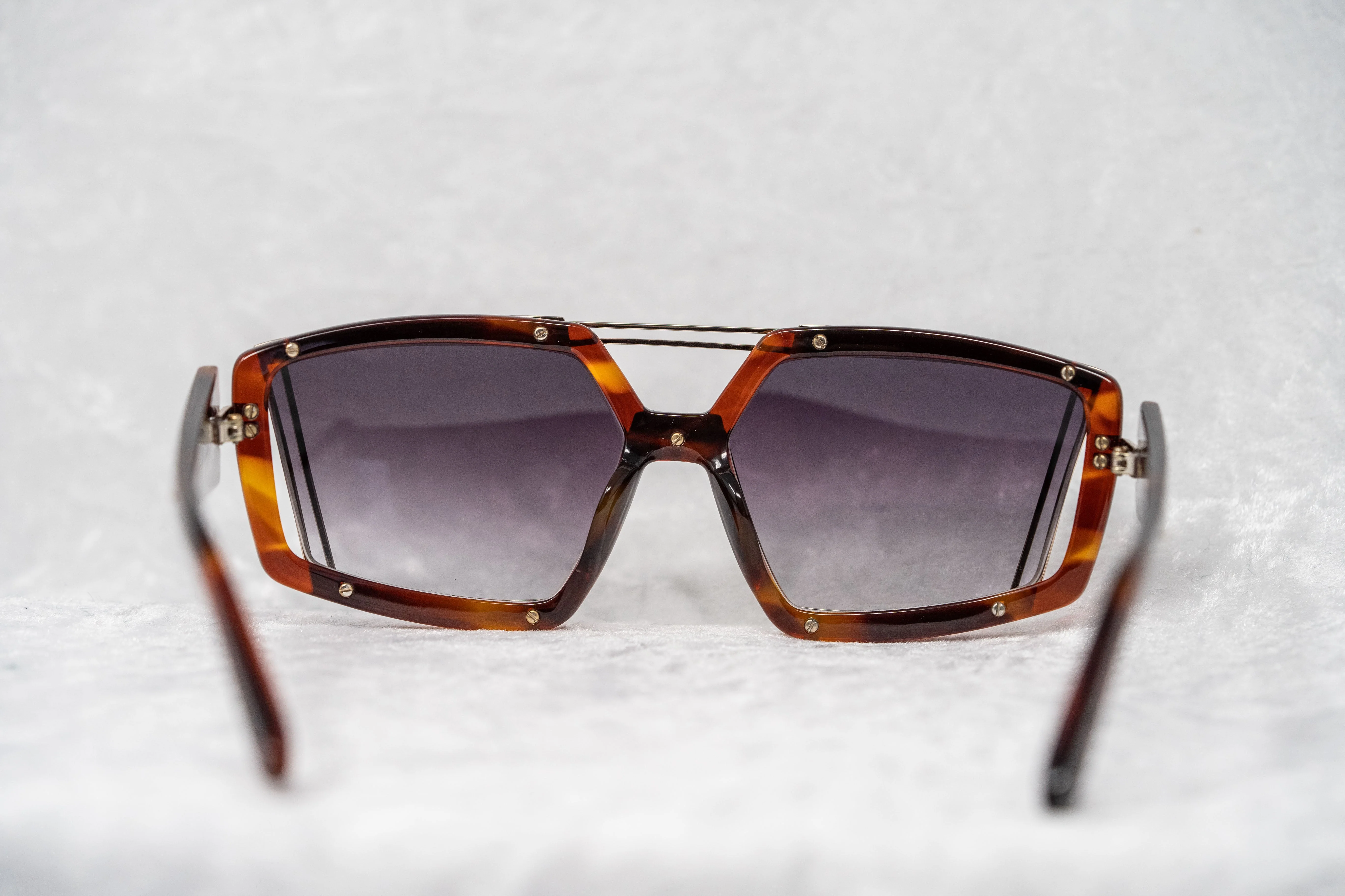 Prabal Gurung Women's Sunglasses Rectangular Brown Gold - Image 5