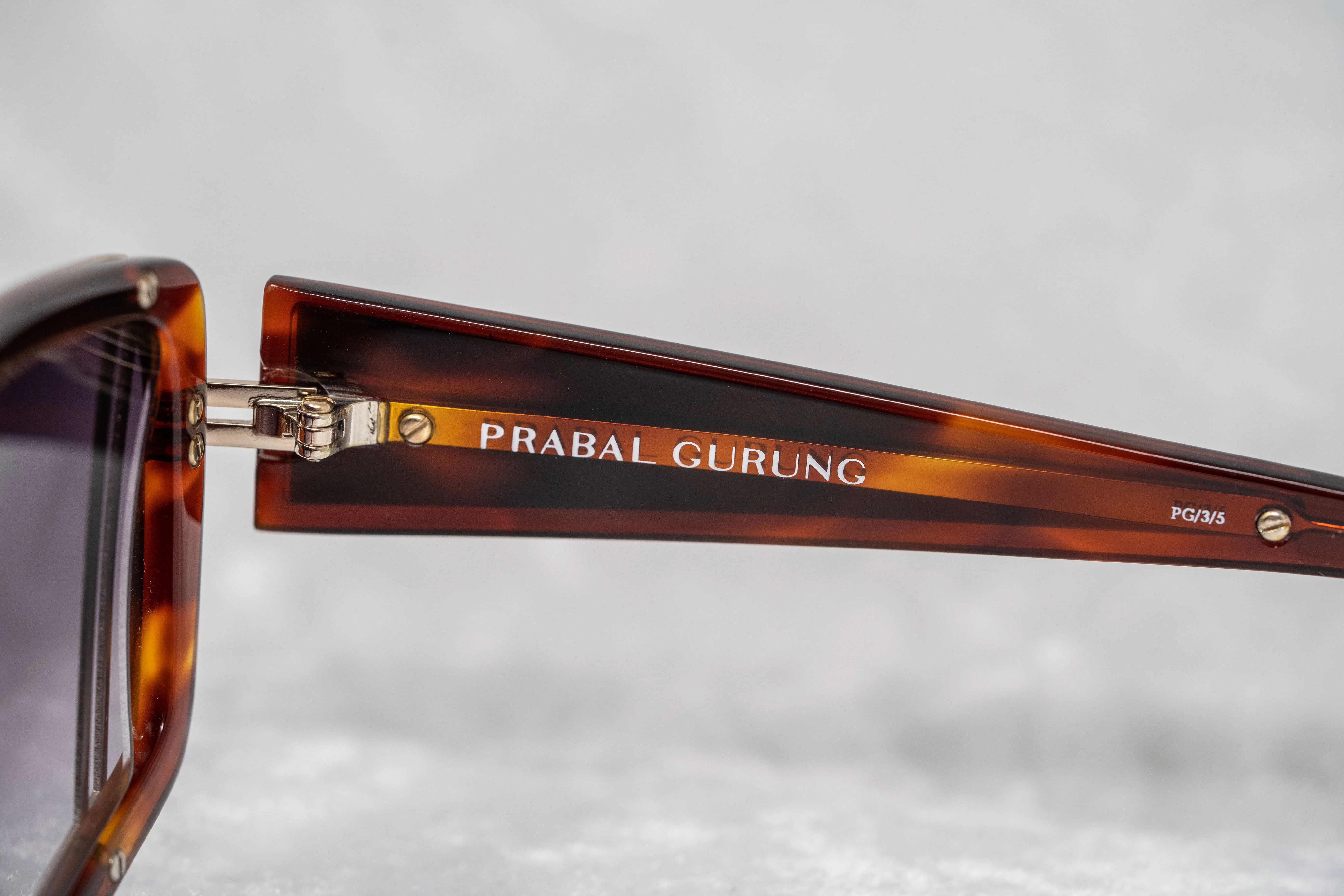 Prabal Gurung Women's Sunglasses Rectangular Brown Gold - Image 9