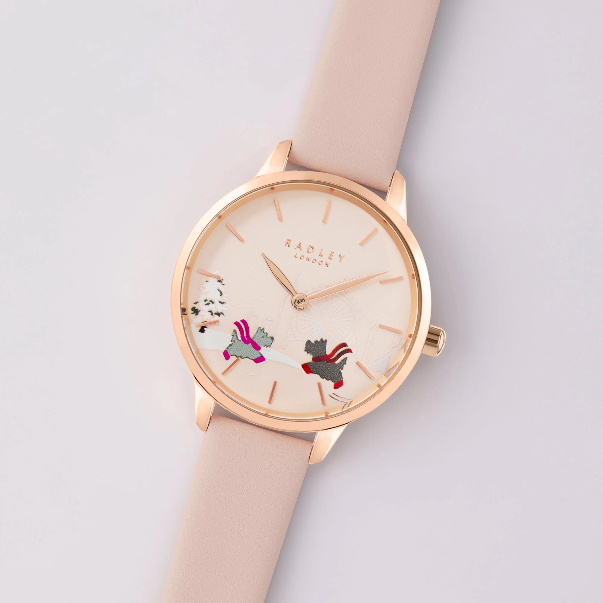 Radley Branded Ladies Rose Gold Watch - Image 2